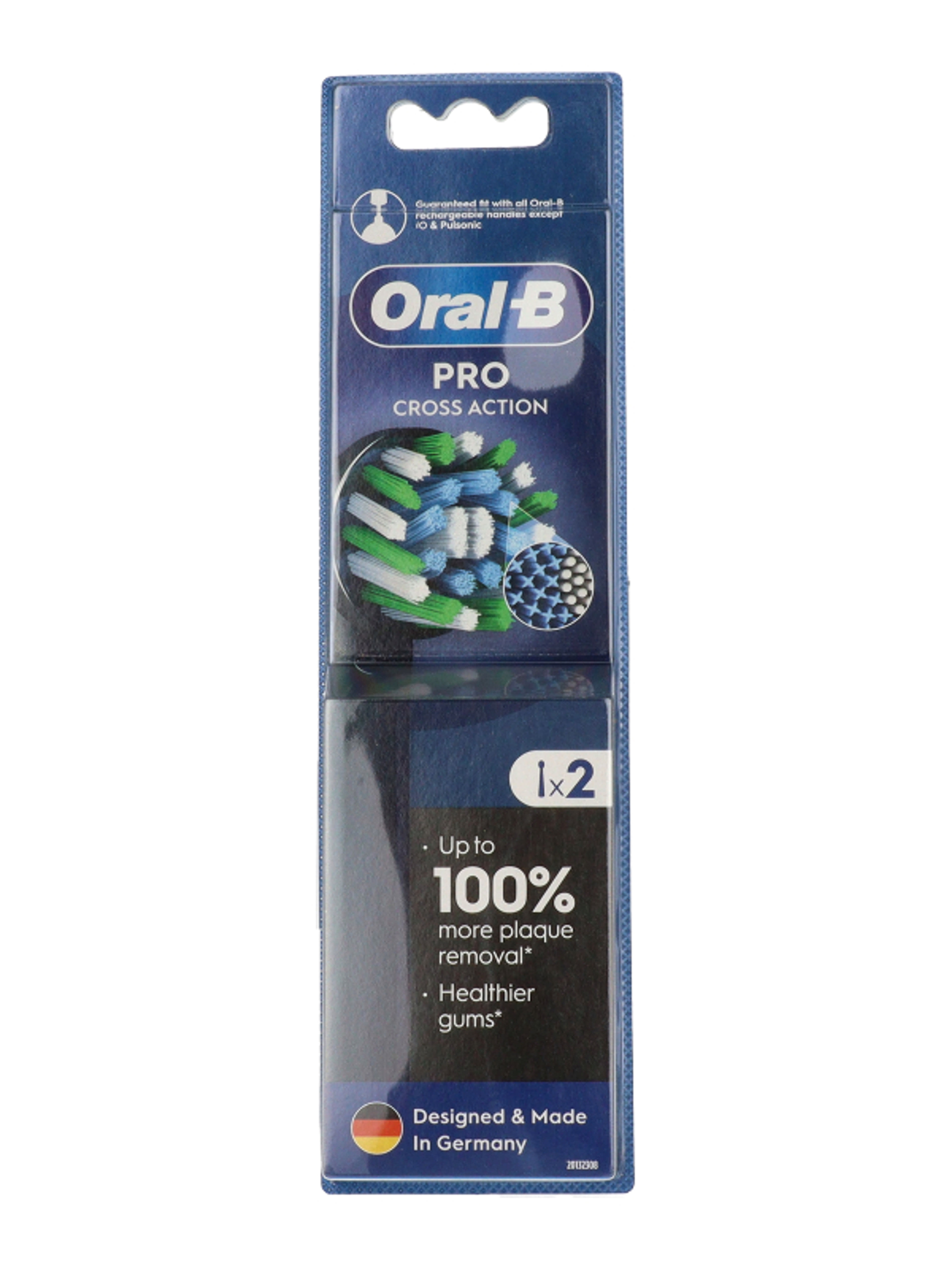 Oral-B Pro Cross Action fogkefefej /fekete -  2 db-2