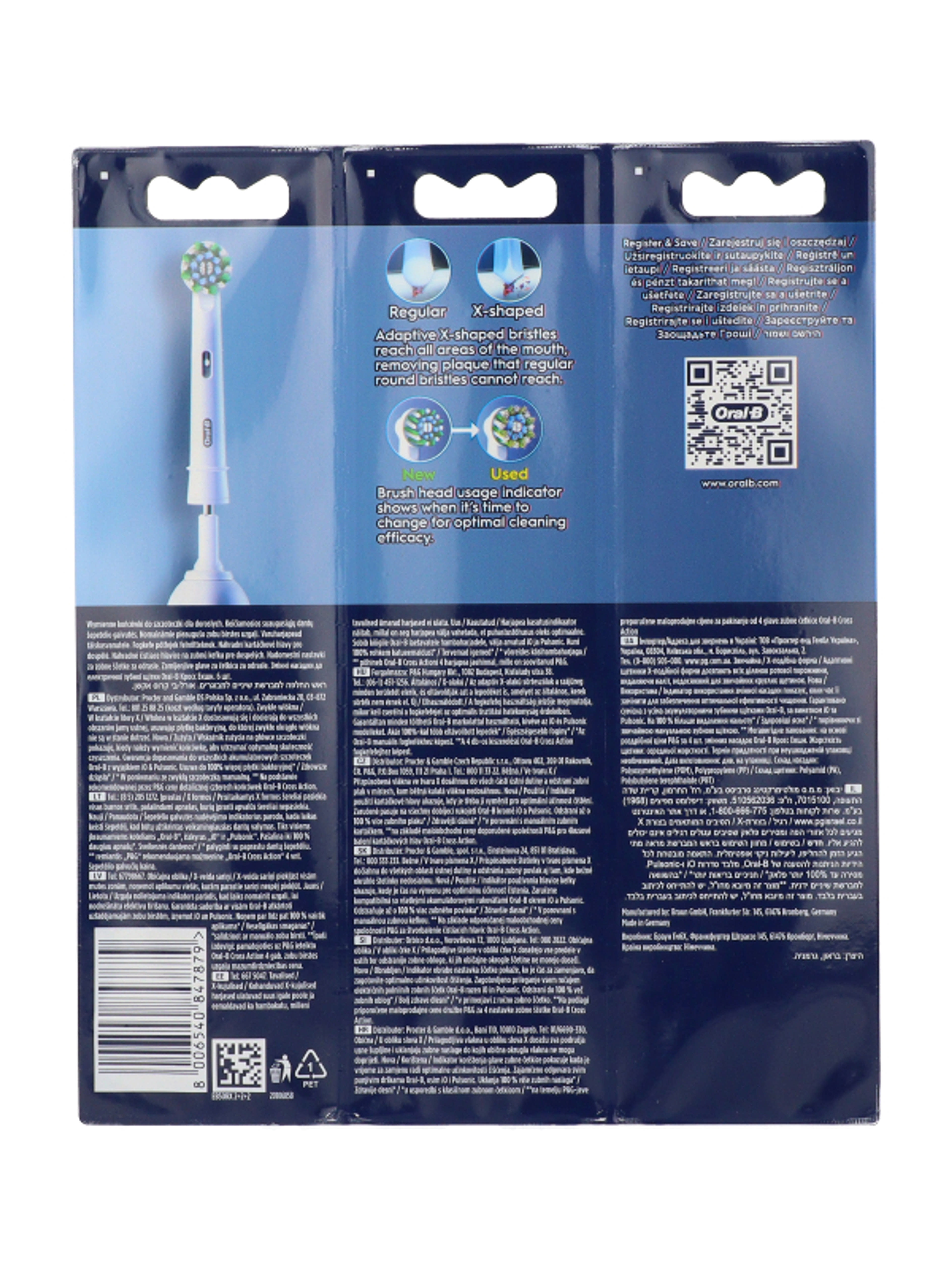 Oral-B Pro Cross Action elektromos fogkefe pótfej - 6 db-4
