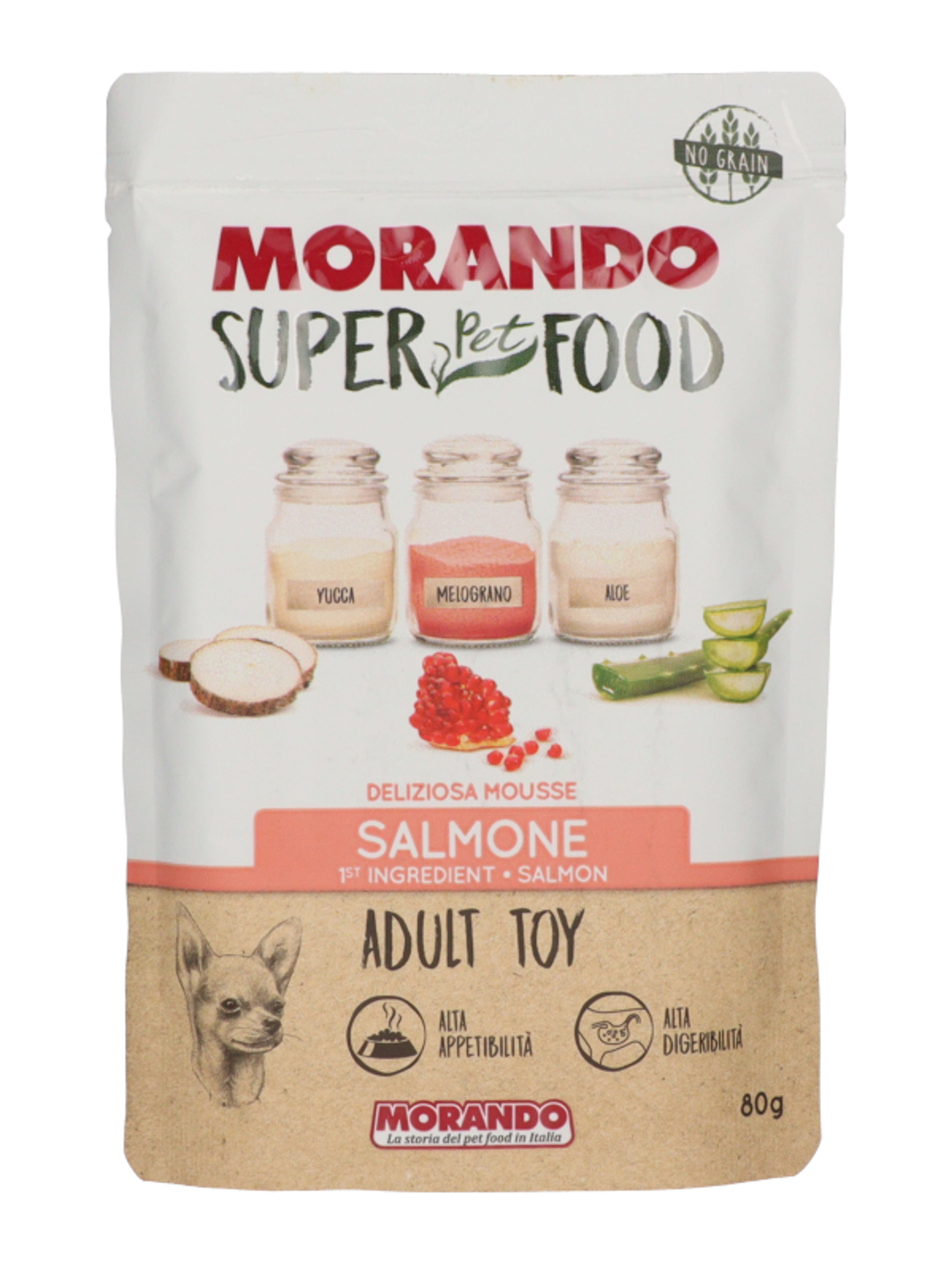 Morando Adult Tox Mousse Salmon pástétom kutyáknak - 80 g-2