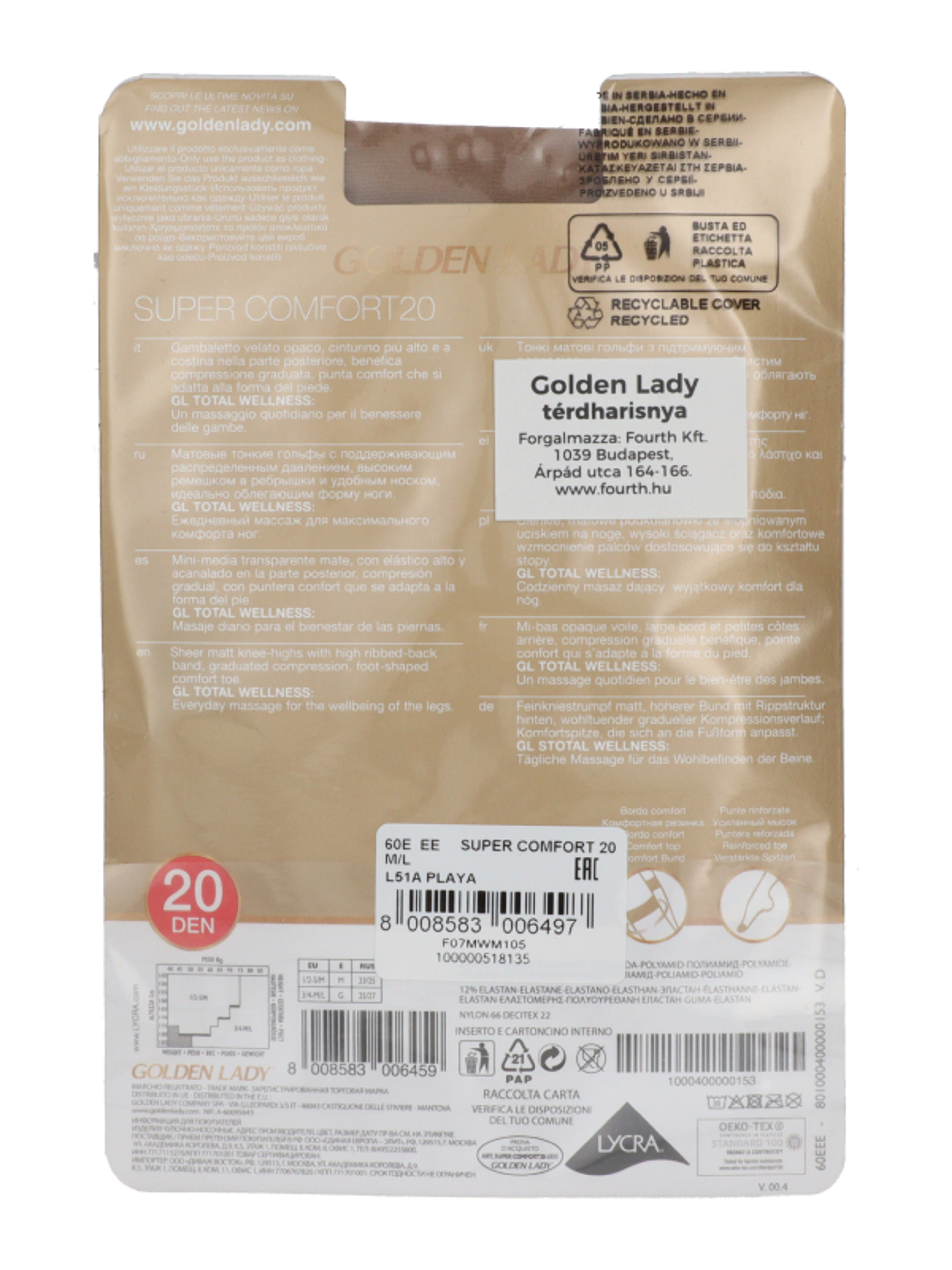 Golden Lady Super Comfort térdfix 20Den M/L - 1 db-3