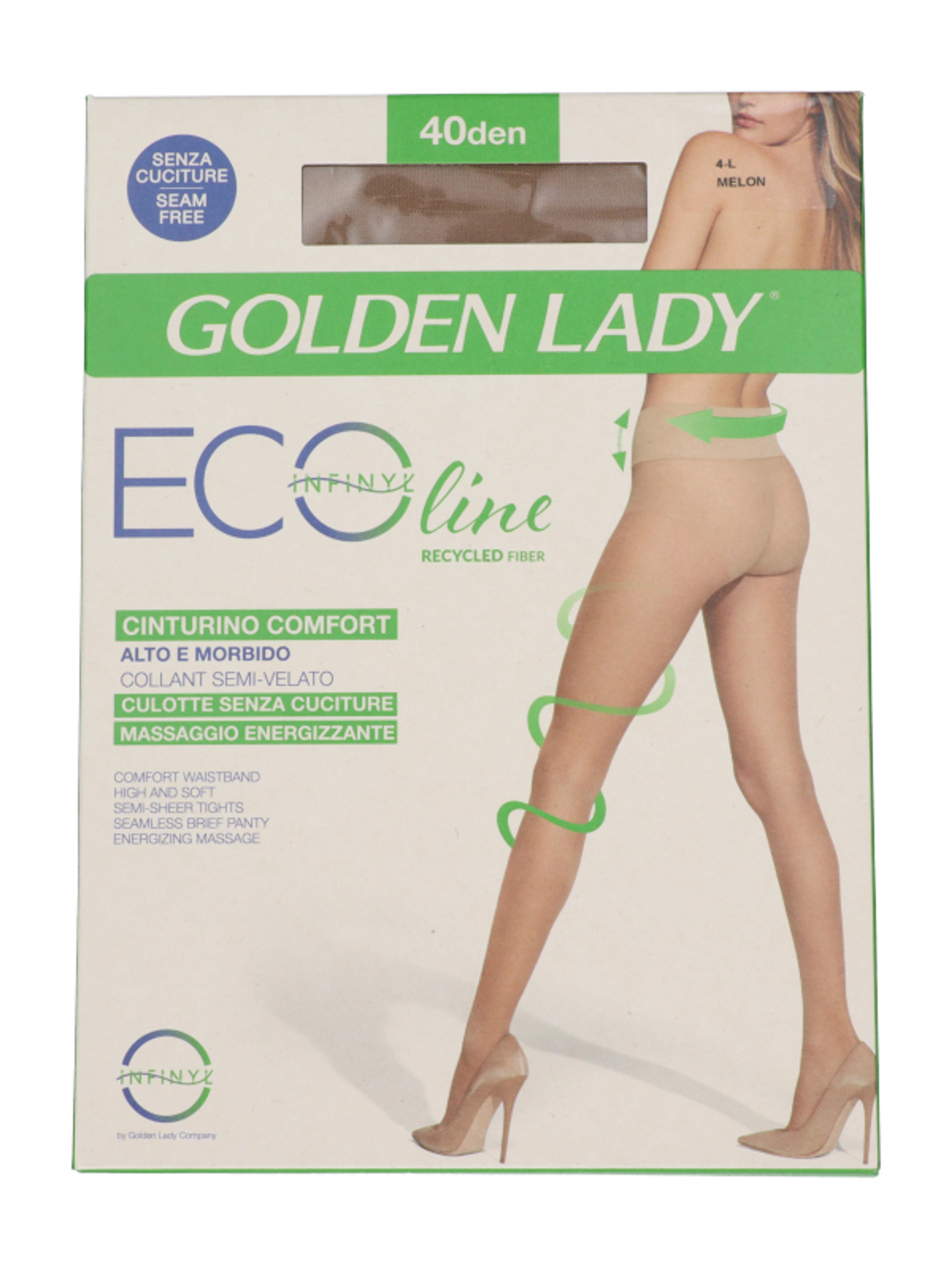 Golden Lady Ecoline harisnyanadrág 40 Den Melon L - 1 db-1