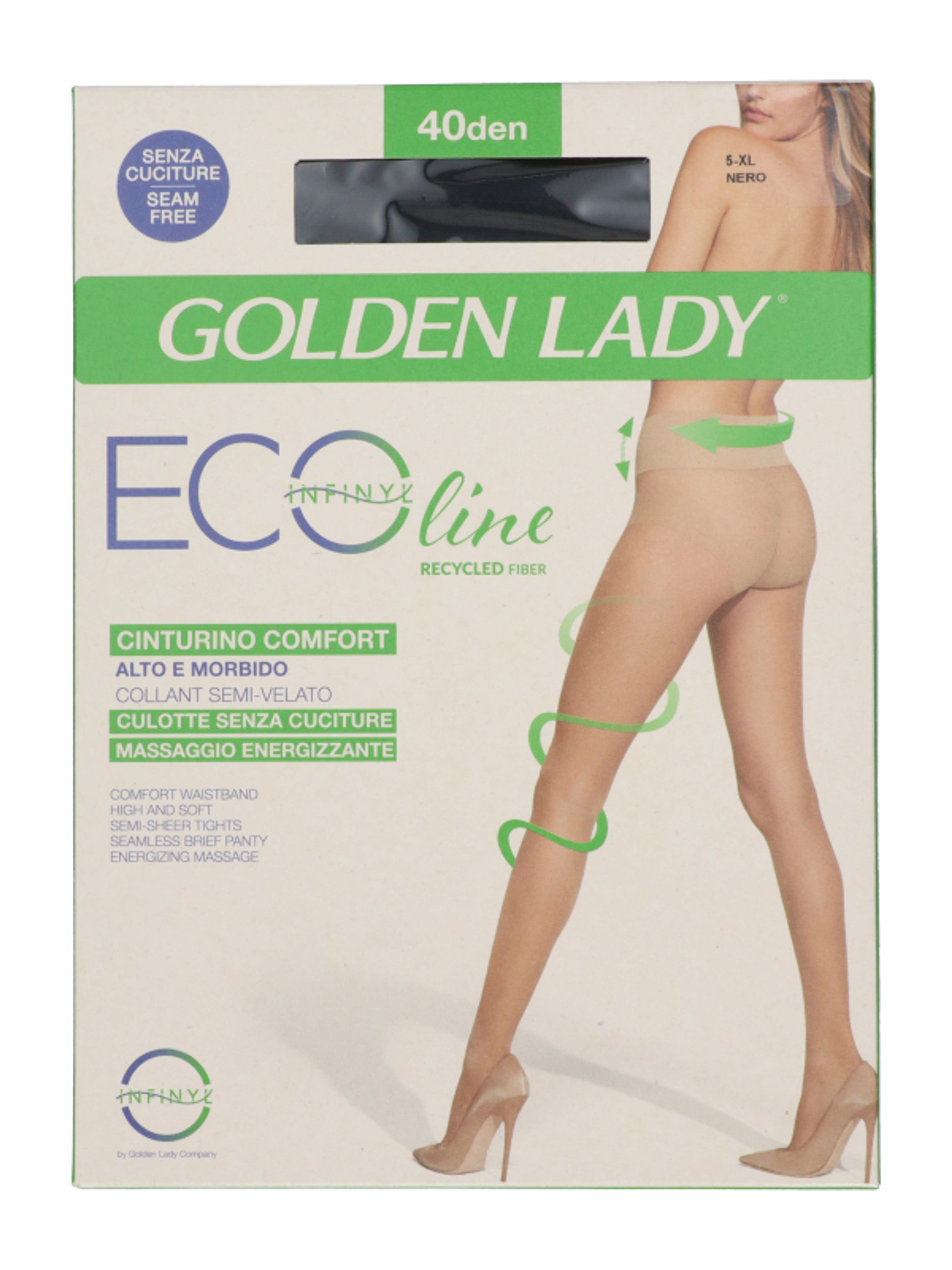 Golden Lady Ecoline harisnyanadrág 40 Den fekete XL - 1 db-1