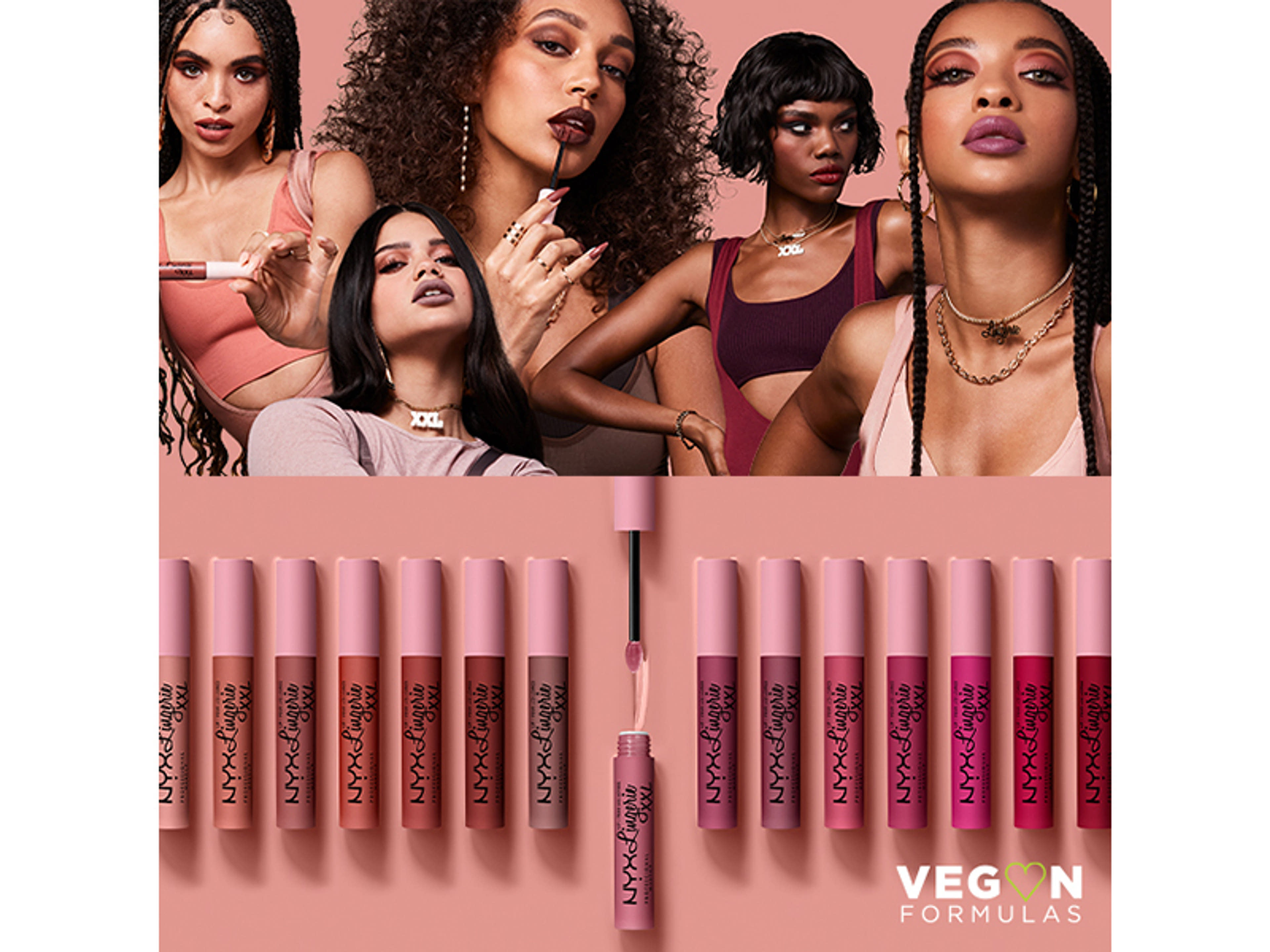 NYX Professional Makeup Lip Lingerie XXL Matte Liquid Lipstick folyékony ajakrúzs, Flaunt It - 1 db-4