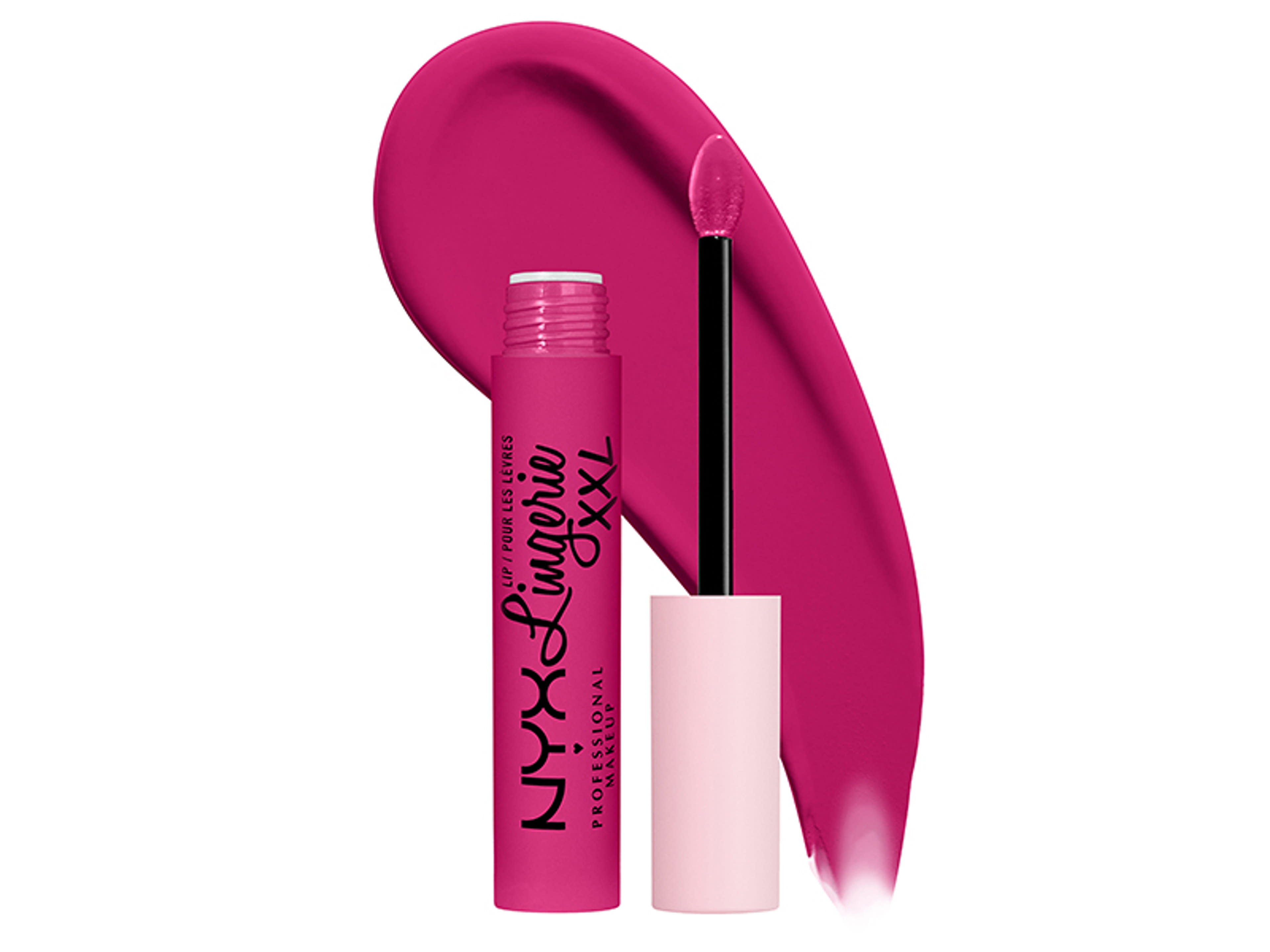 NYX Professional Makeup Lip Lingerie XXL Matte Liquid Lipstick folyékony ajakrúzs, Pink Hit - 1 db-2