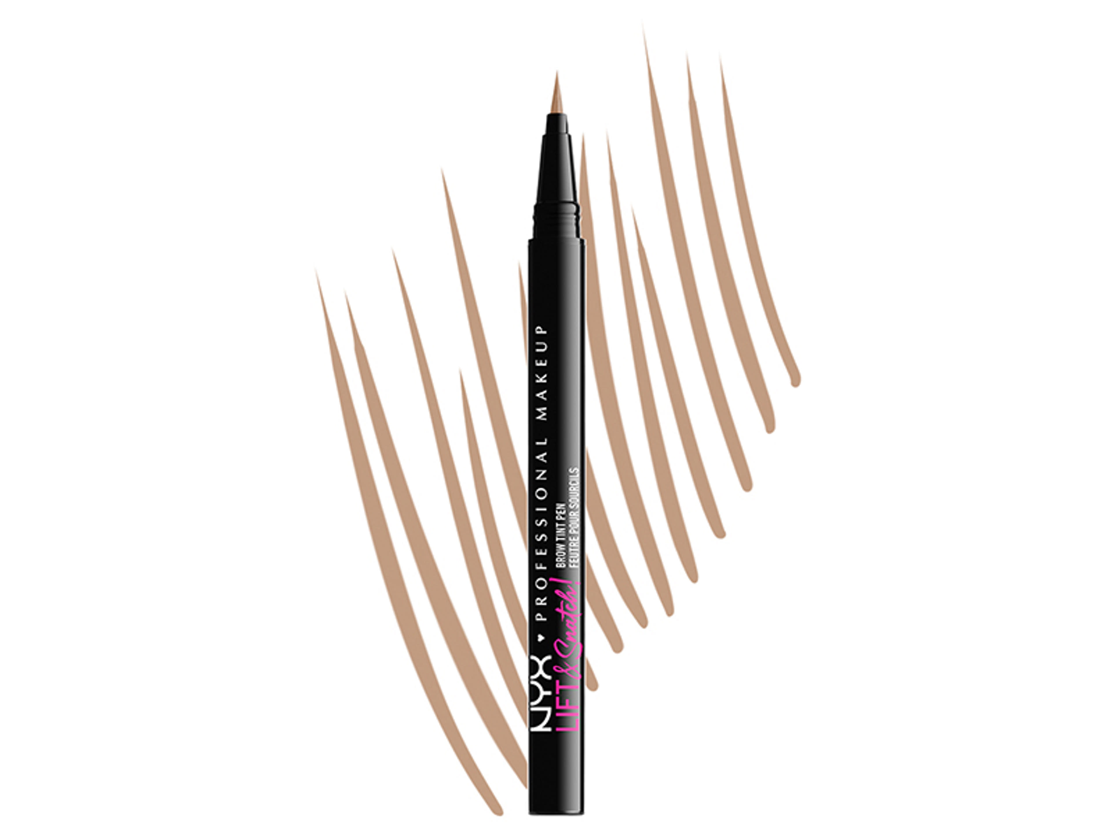 NYX Professional Makeup Lift & Snatch! Brow Tint Pen szemöldök tus, Taupe - 1 db-3