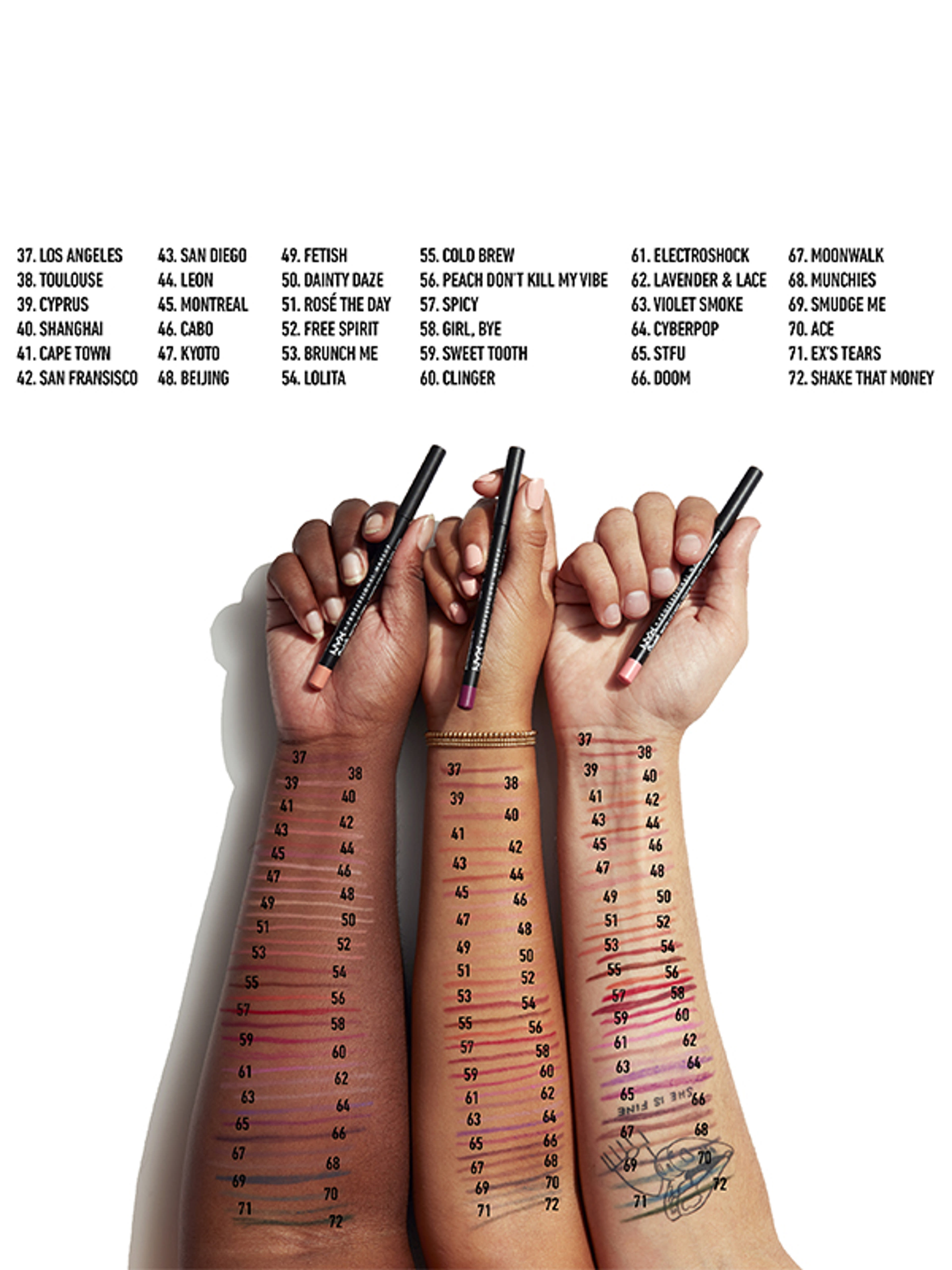 NYX Professional Makeup Suede Matte Lip Liner matt szájceruza /San Paulo - 1 db-5