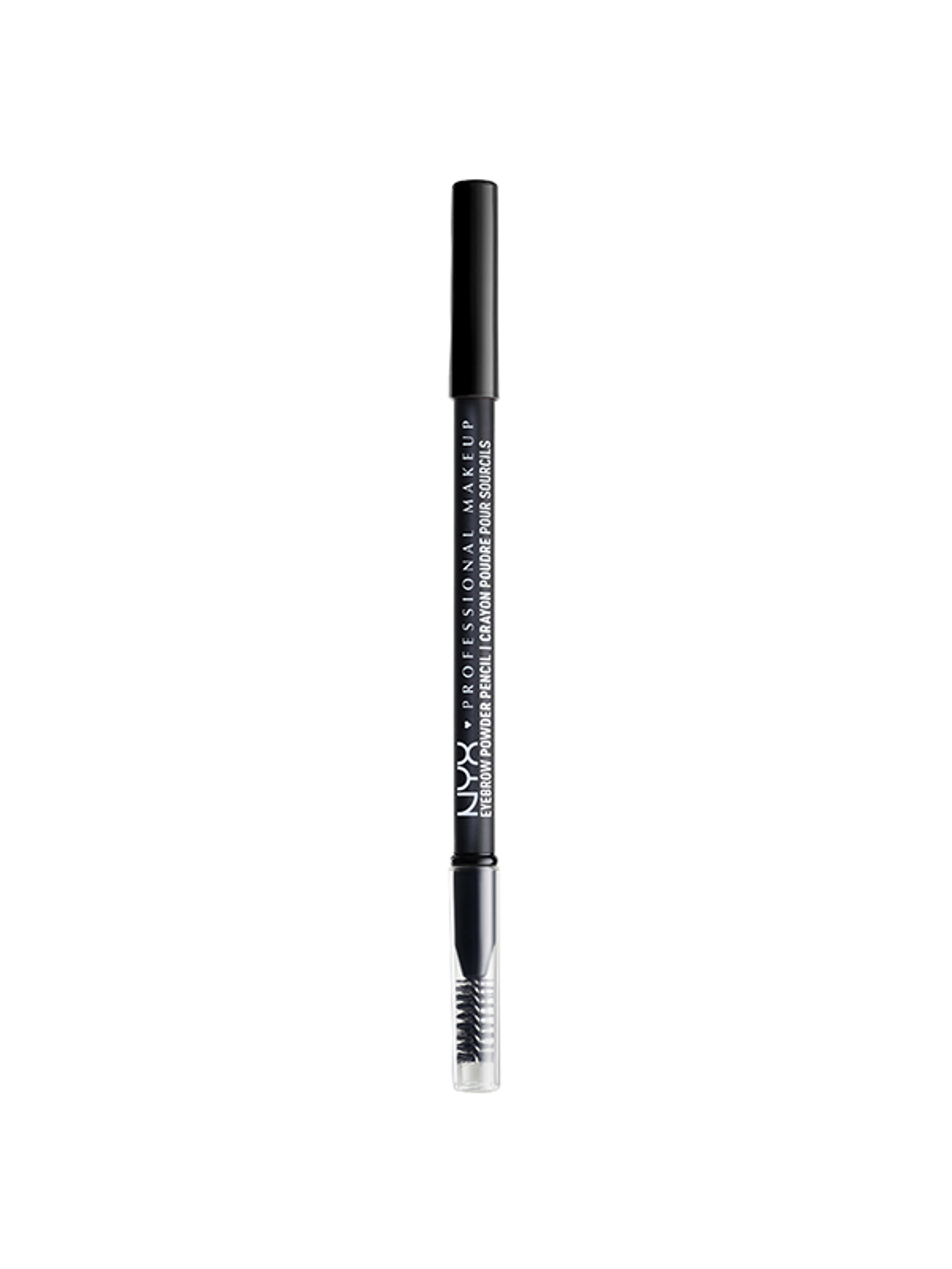 NYX Professional Makeup szemöldökceruza púderes hatással /Black - 1 db-1