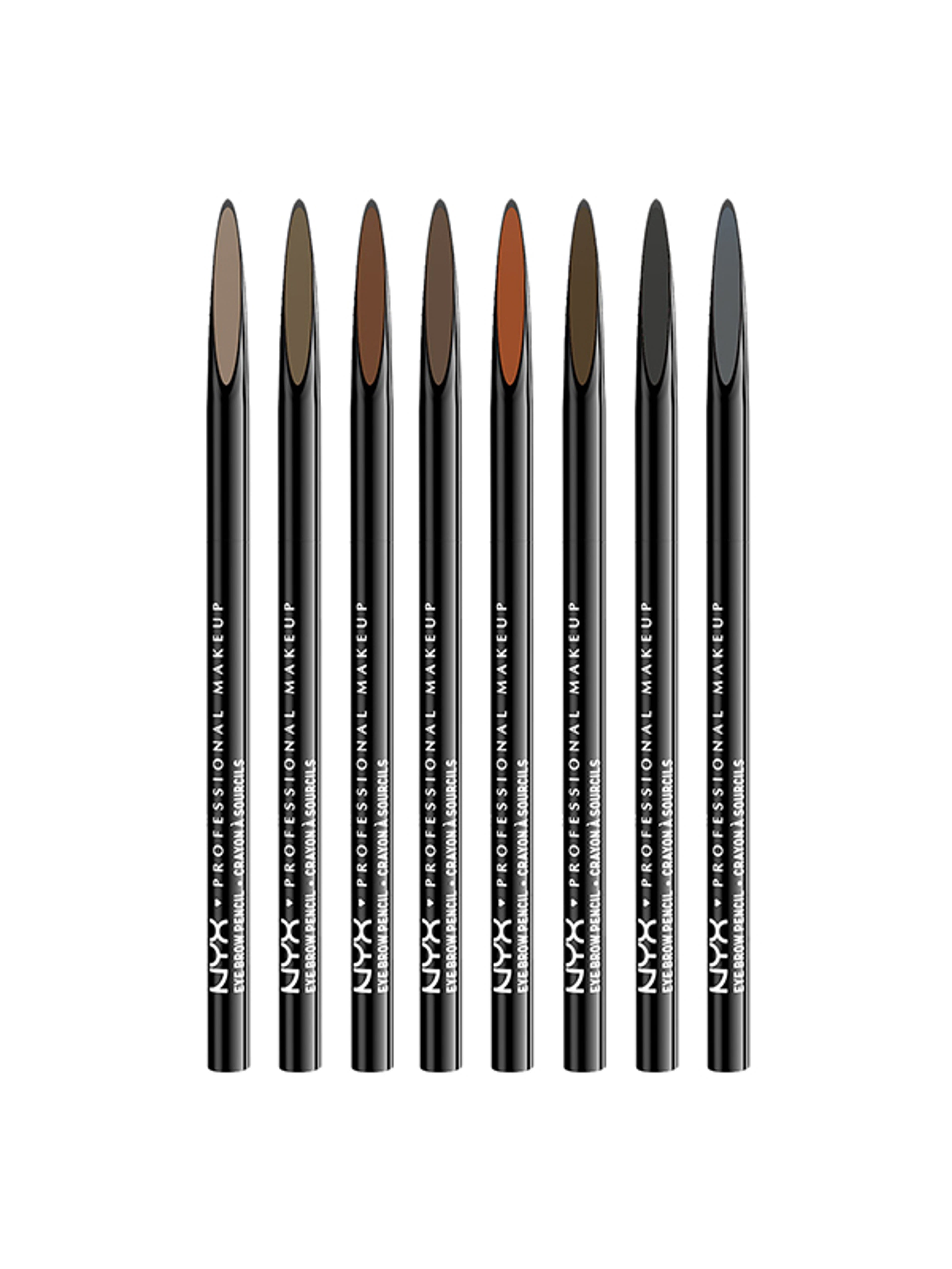 NYX Professional Makeup kétvégű szemöldökceruza /Auburn - 1 db-6