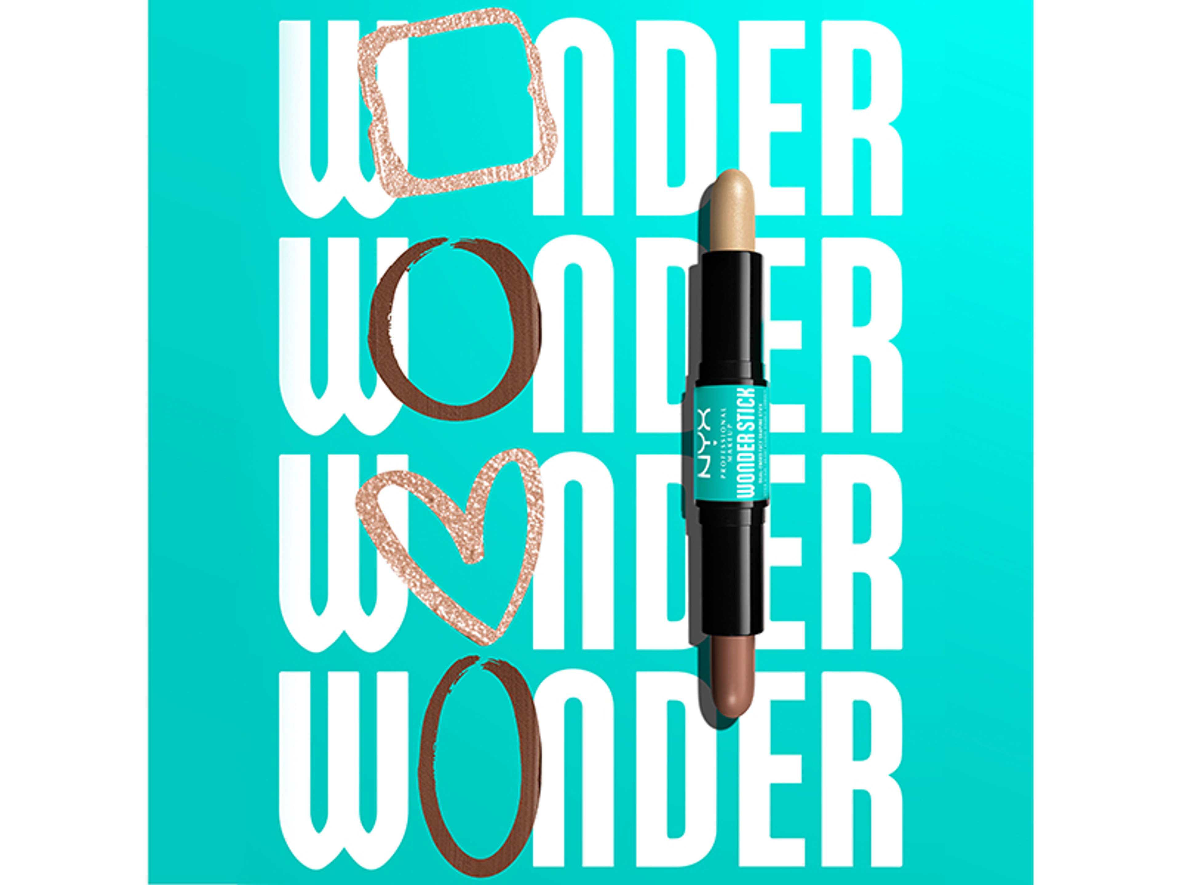 NYX Professional Makeup Wonder Stick arckontúr stick, Light Medium - 1 db-4