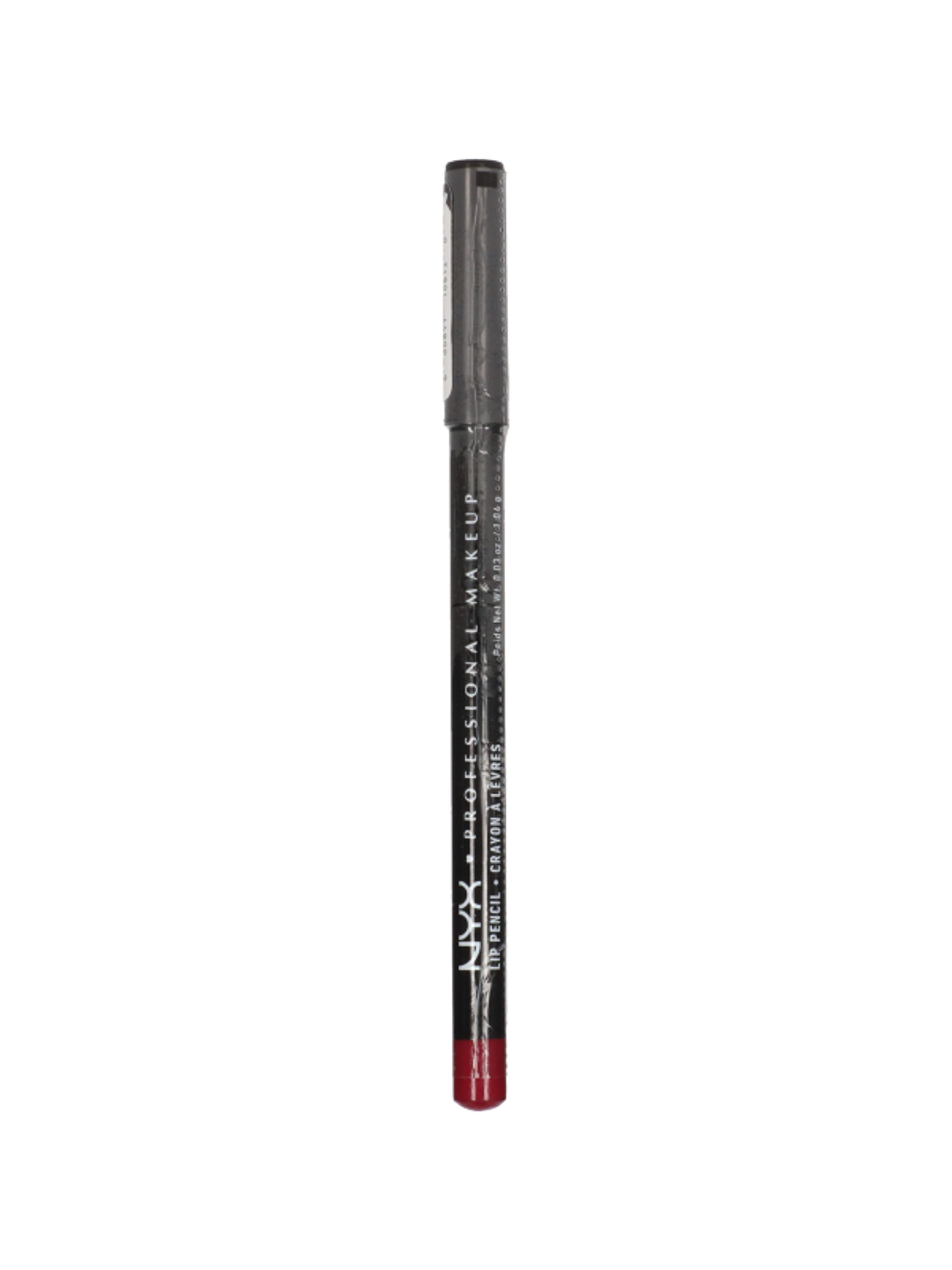 NYX Professional Makeup Slim Lip Pencil ajakkontúr ceruza, Plum - 1 db-4