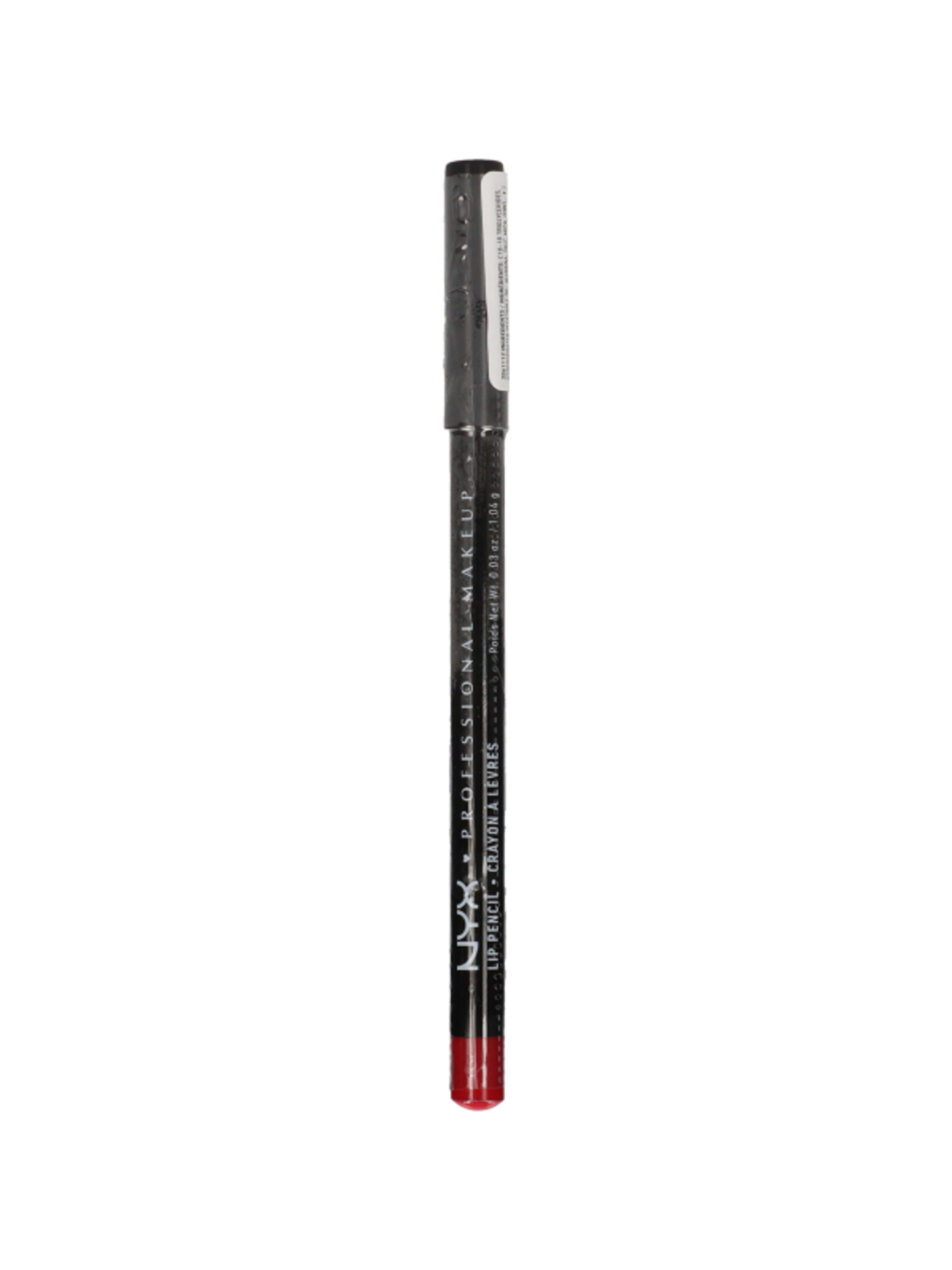NYX Professional Makeup Slim Lip Pencil ajakkontúr ceruza, Hot Red - 1 db-4