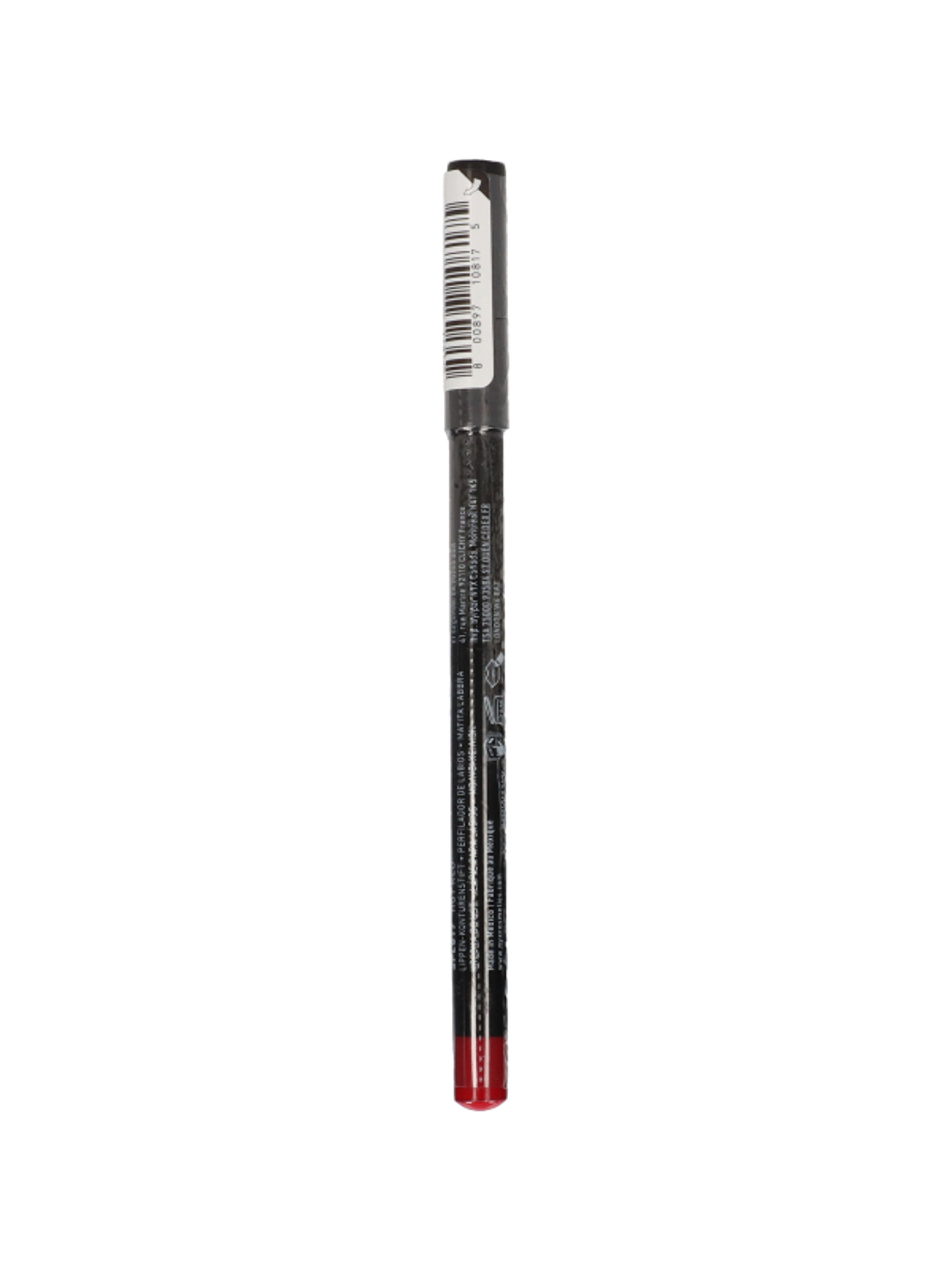 NYX Professional Makeup Slim Lip Pencil ajakkontúr ceruza, Hot Red - 1 db-6