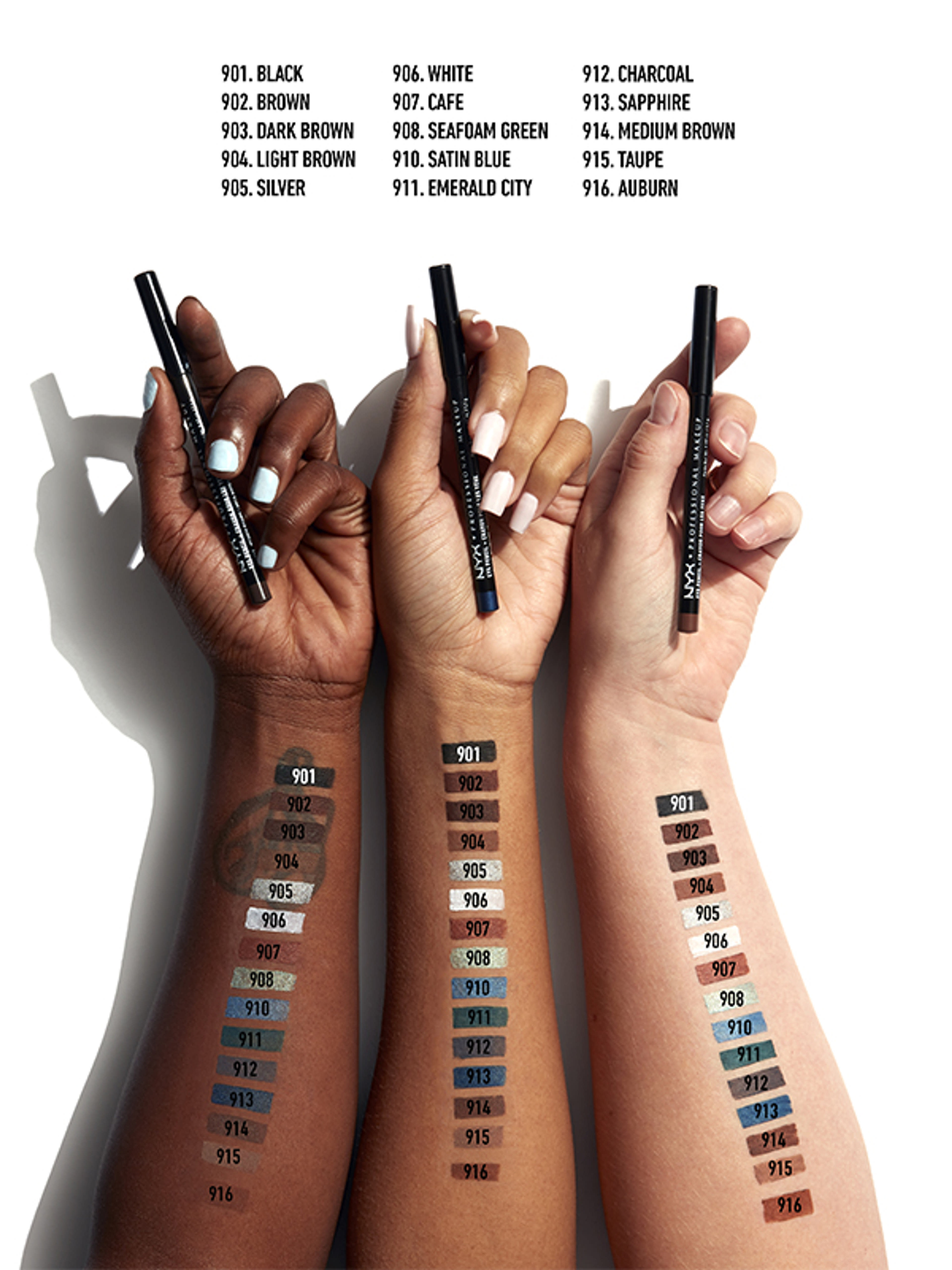 NYX Professional Makeup Slim Eye Pencil szemceruza /Cafe - 1 db-5