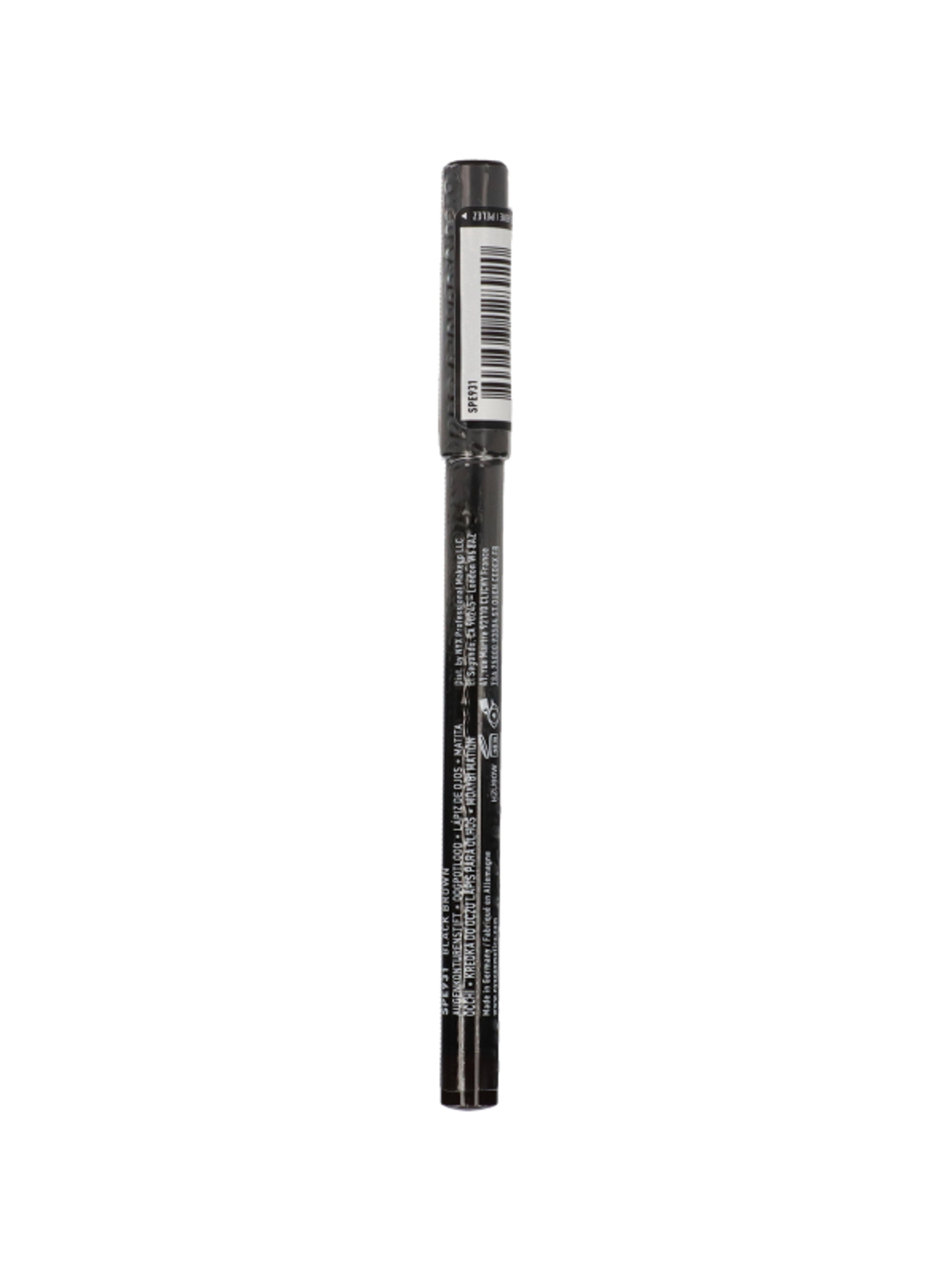 NYX Professional Makeup Slim Eye Pencil szemceruza, Black Brown - 1 db-7