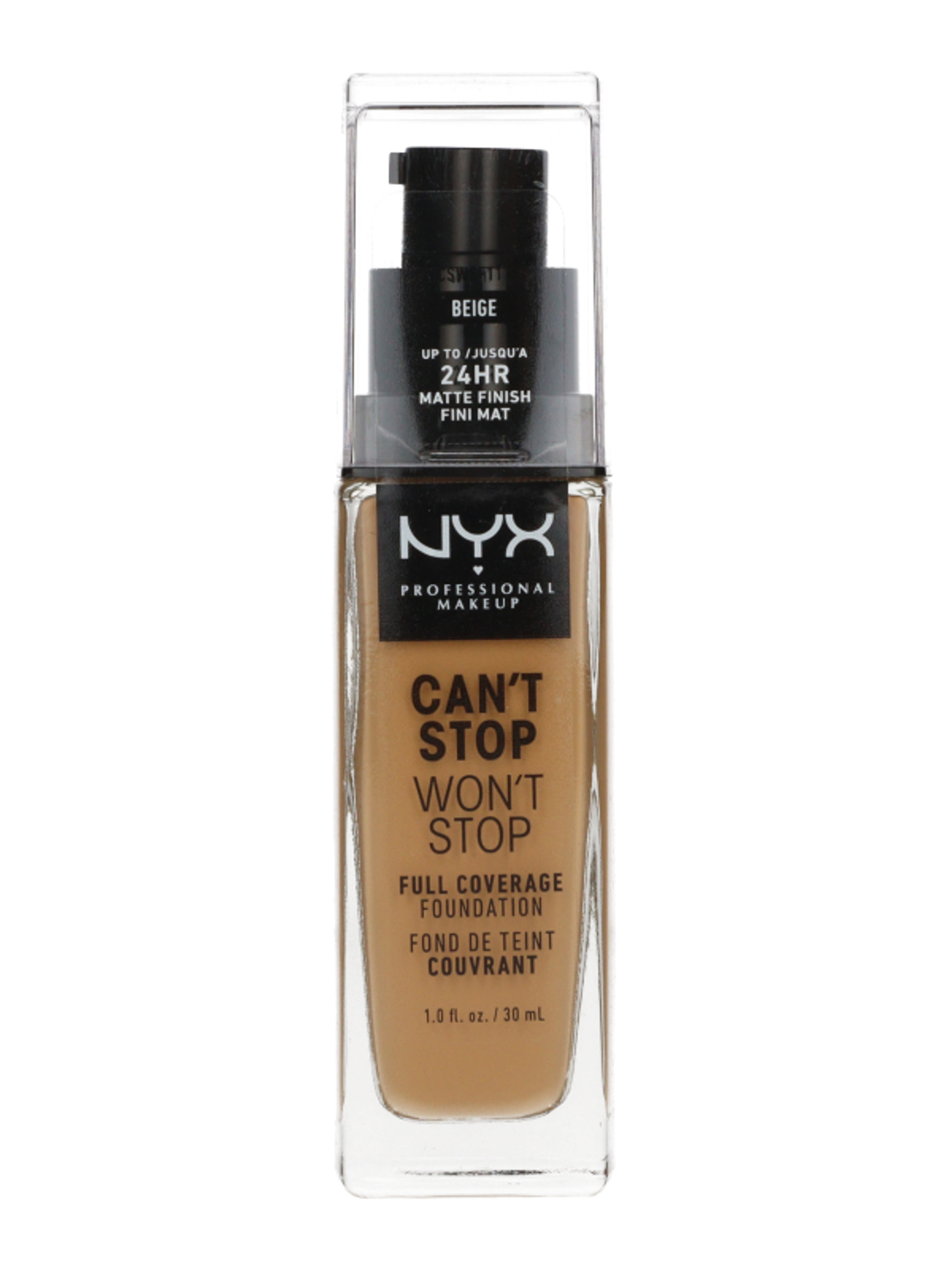 NYX Professional Makeup Can’t Stop Won’t Stop Full Coverage Foundation alapozó /Beige - 1 db-1