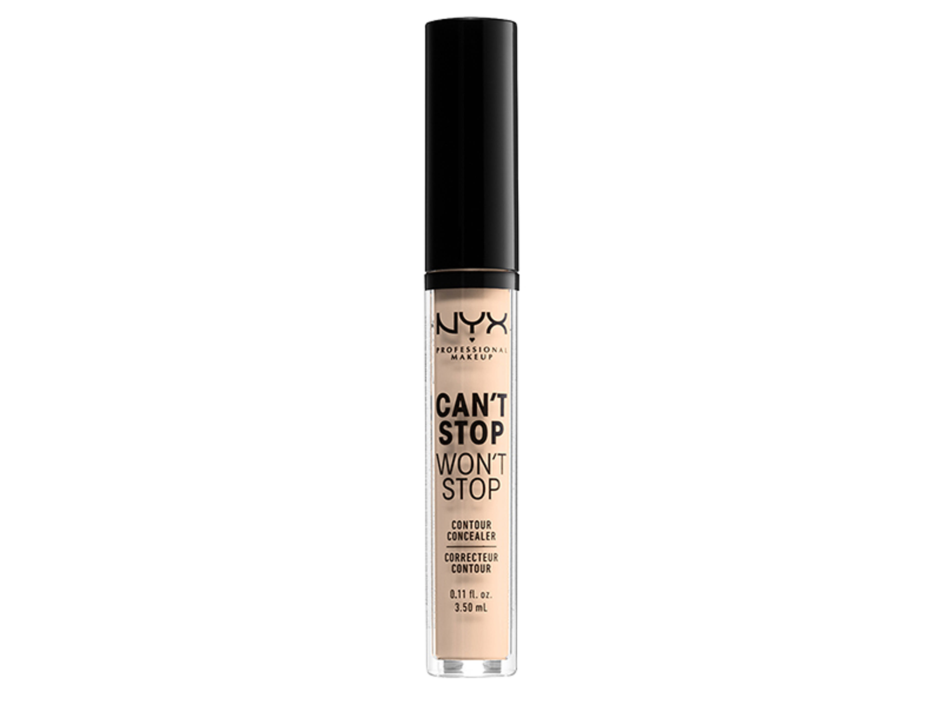 NYX Professional Makeup Can’t Stop Won’t Stop Contour Concealer korrektor, Light Ivory - 1 db