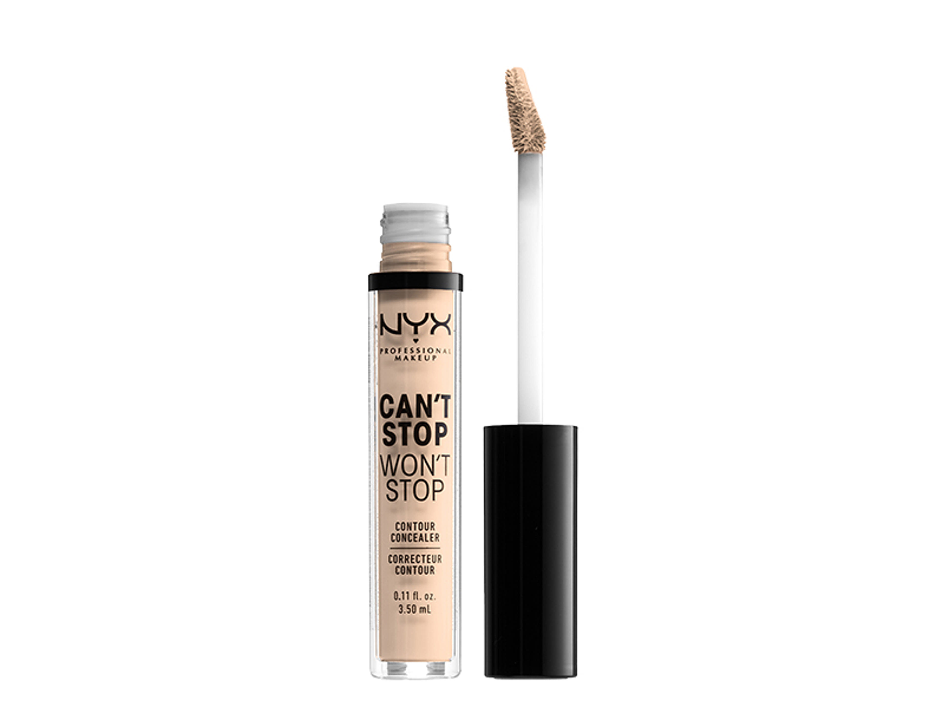 NYX Professional Makeup Can’t Stop Won’t Stop Contour Concealer korrektor, Light Ivory - 1 db-2
