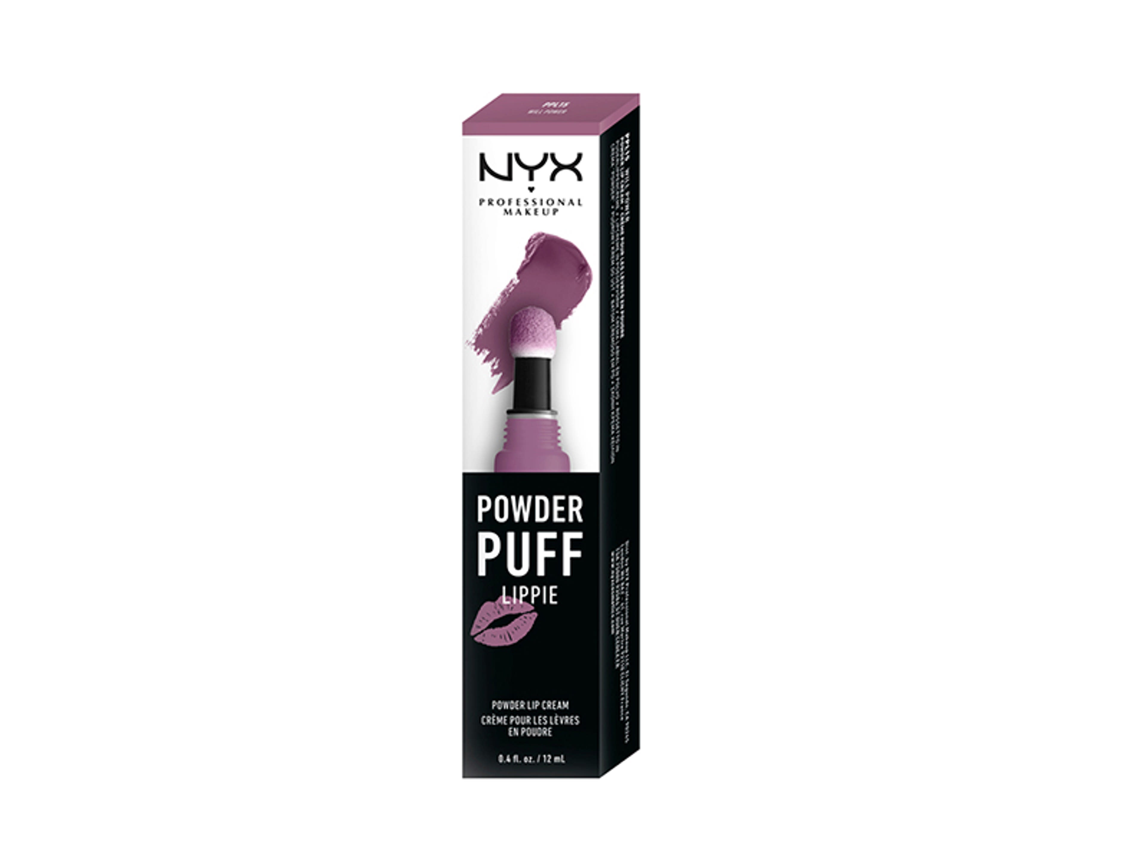 NYX Professional Makeup Powder Puff Lippie Lip Cream ajakrúzs, Will Power - 1 db