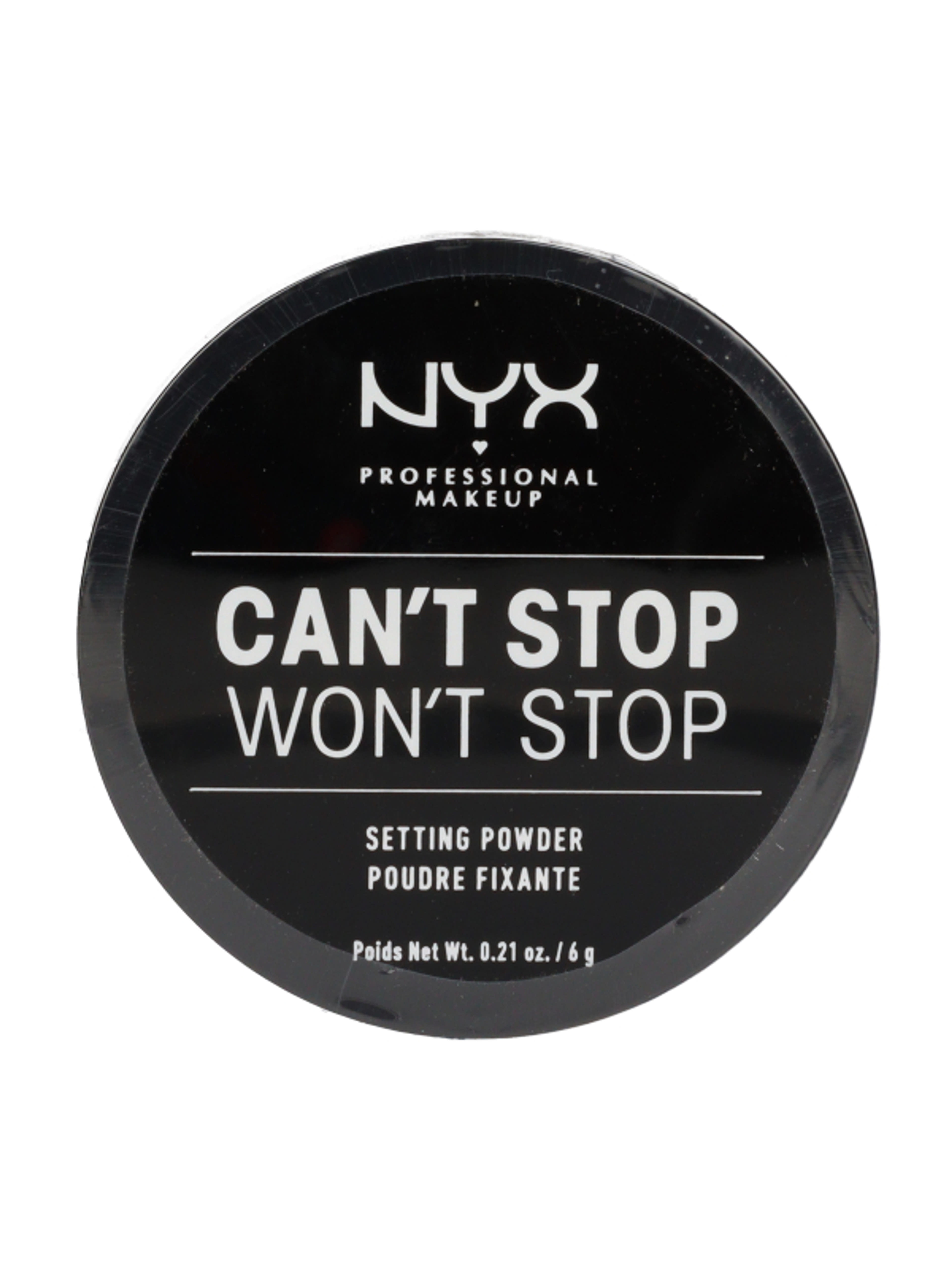 NYX Professional Makeup Can't Stop Won't Stop Setting púder /Medium - 1 db