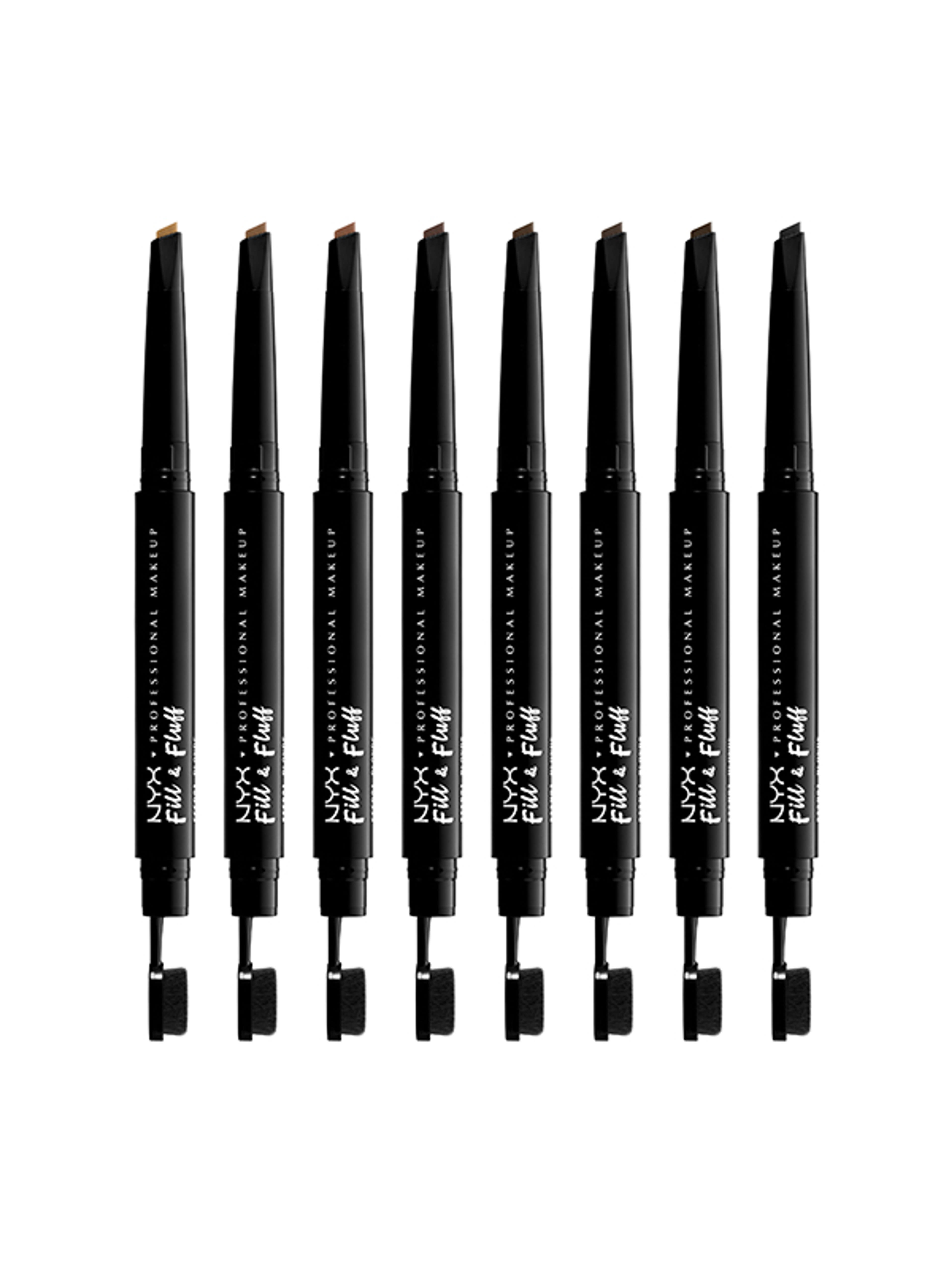 NYX Professional Makeup Fill & Fluff Eyebrow Pomade Pencil szemöldök ceruza /Fluff Blonde - 1 db-8