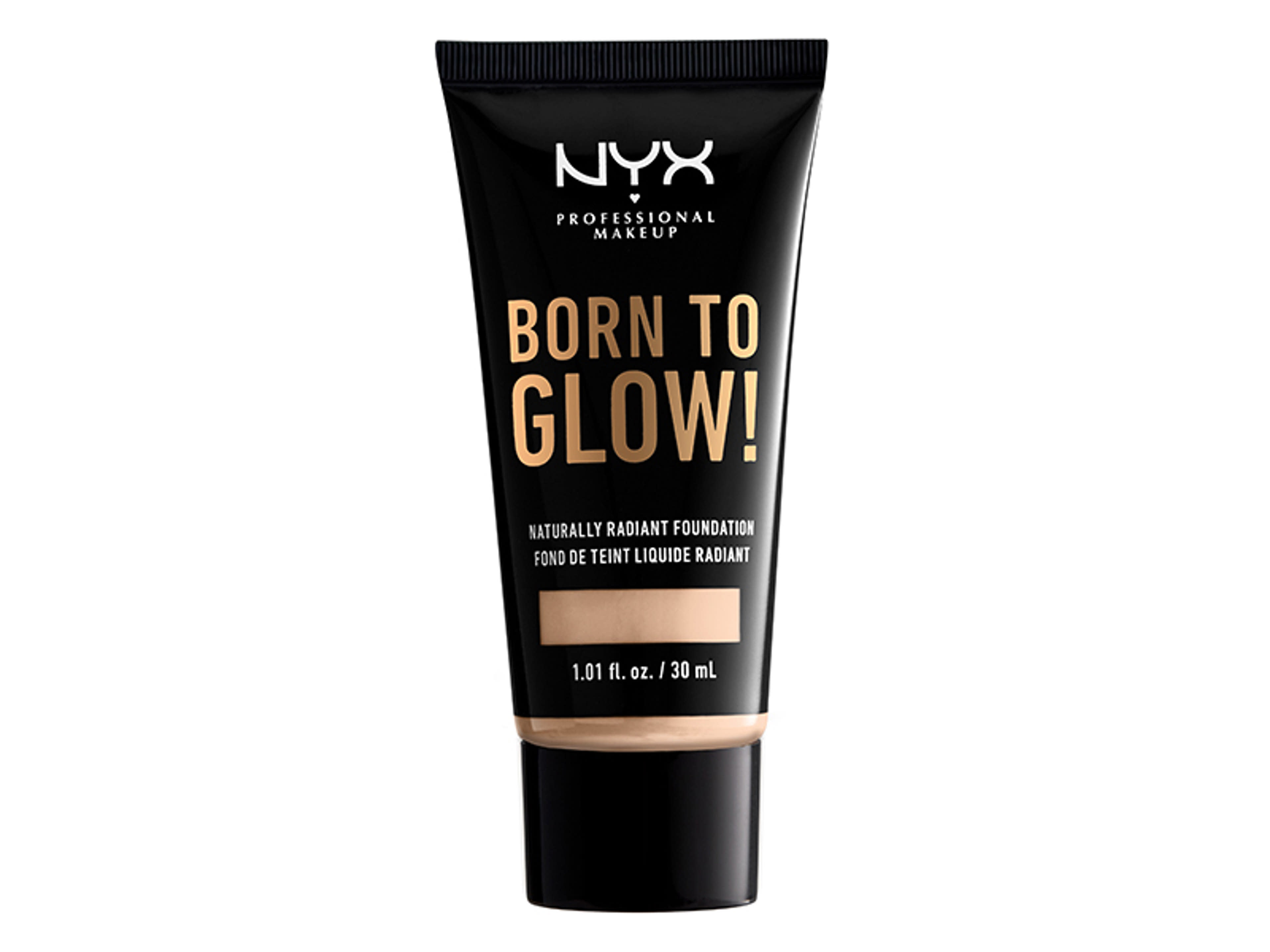 NYX Professional Makeup Born To Glow! Naturally Radiant Foundation alapozó, Light Ivory - 30 ml