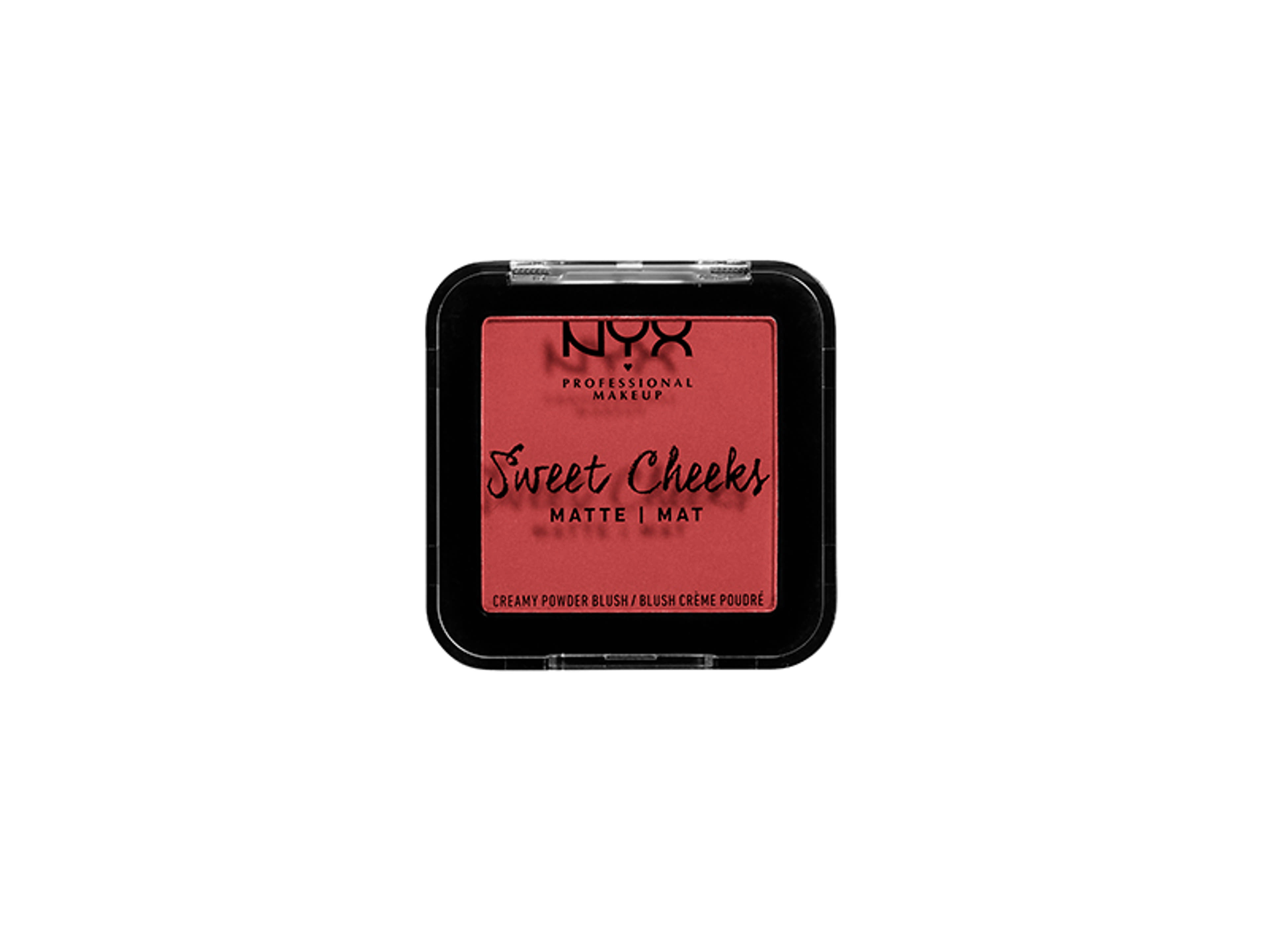 NYX Professional Makeup Sweet Cheeks Creamy Powder Blush Matte pirosító, Citrine Rose - 1 db-1