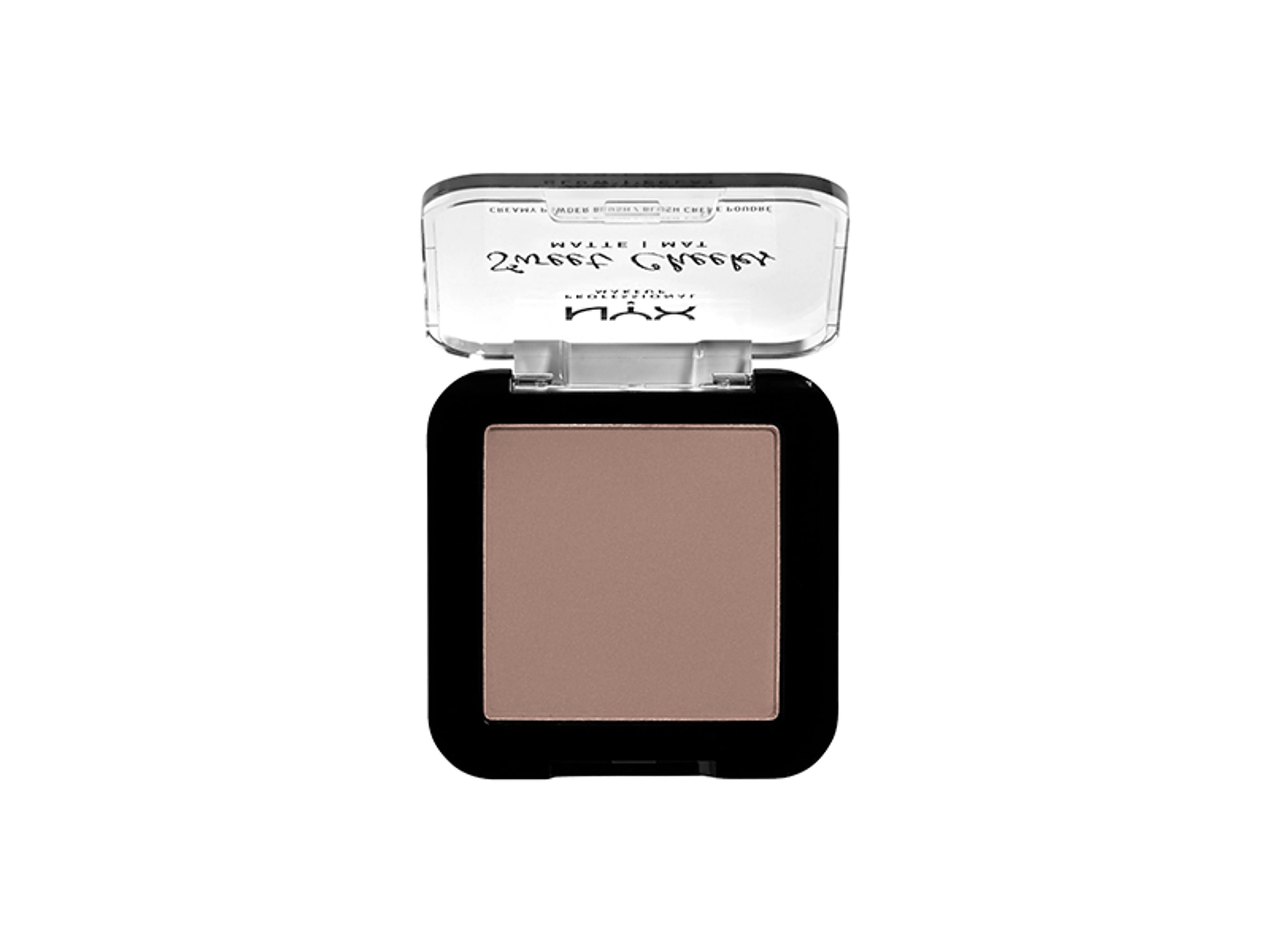 NYX Professional Makeup Sweet Cheeks Creamy Powder Blush Matte pirosító, So Taupe - 1 db-2