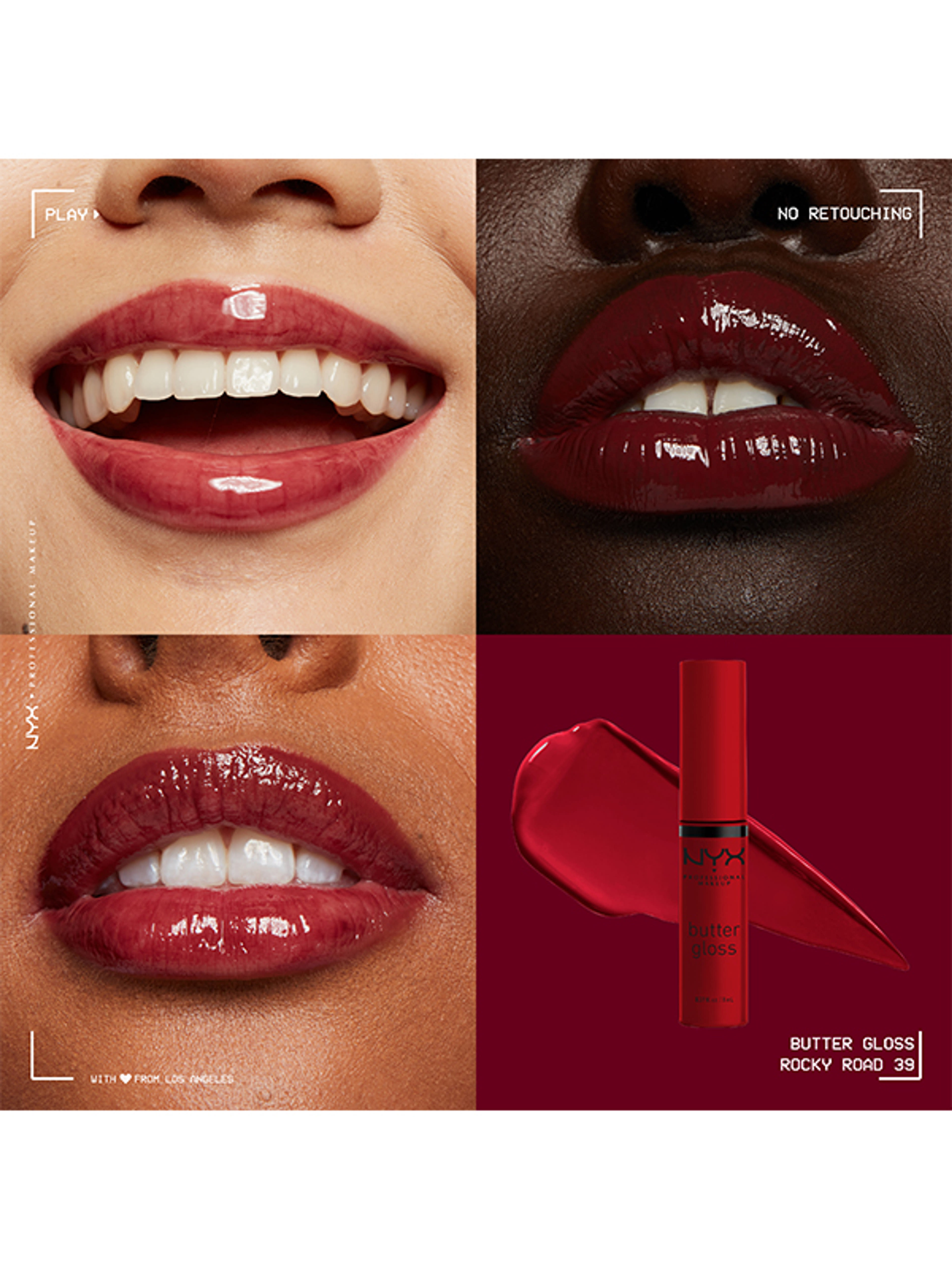 NYX Professional Makeup Gloss ajakfény /39 Rocky Road - 1 db-6