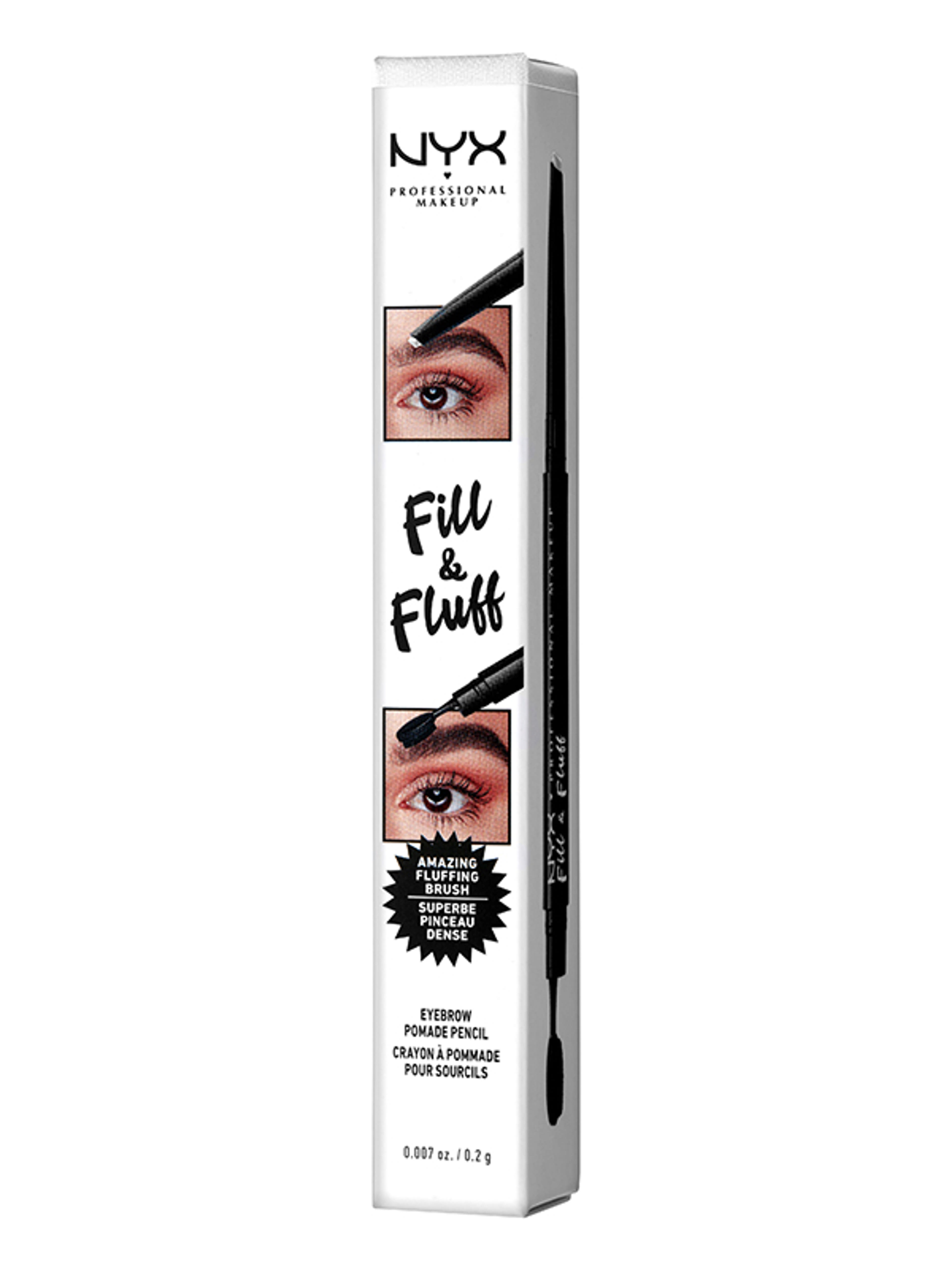 NYX Professional Makeup Fill & Fluff Eyebrow Pomade Pencil szemöldök ceruza /Fluff Clear - 1 db-1