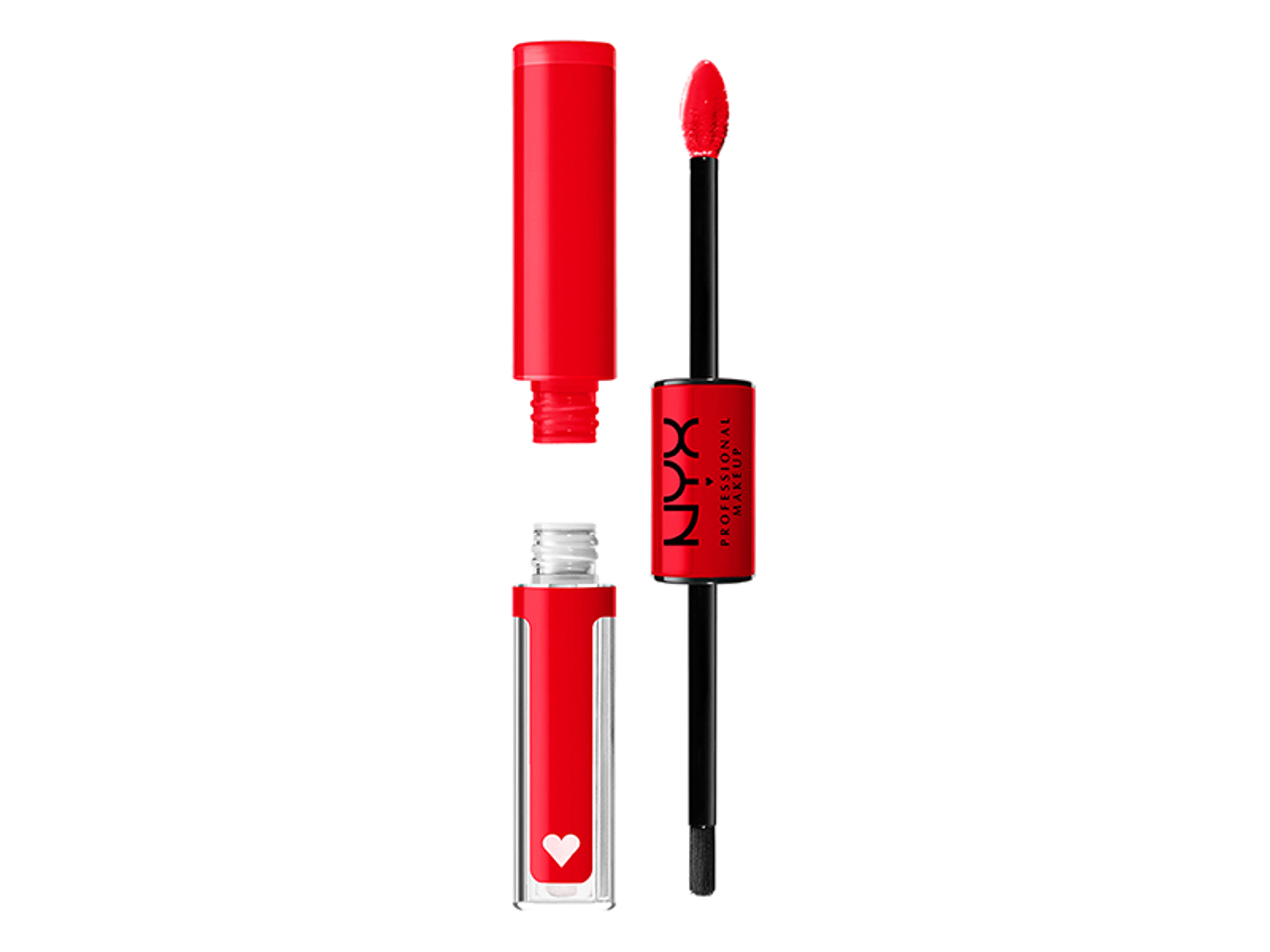 NYX Professional Makeup Shine Loud High Shine Lip Color kétvégű ajakrúzs, Rebel In Red - 1 db-1