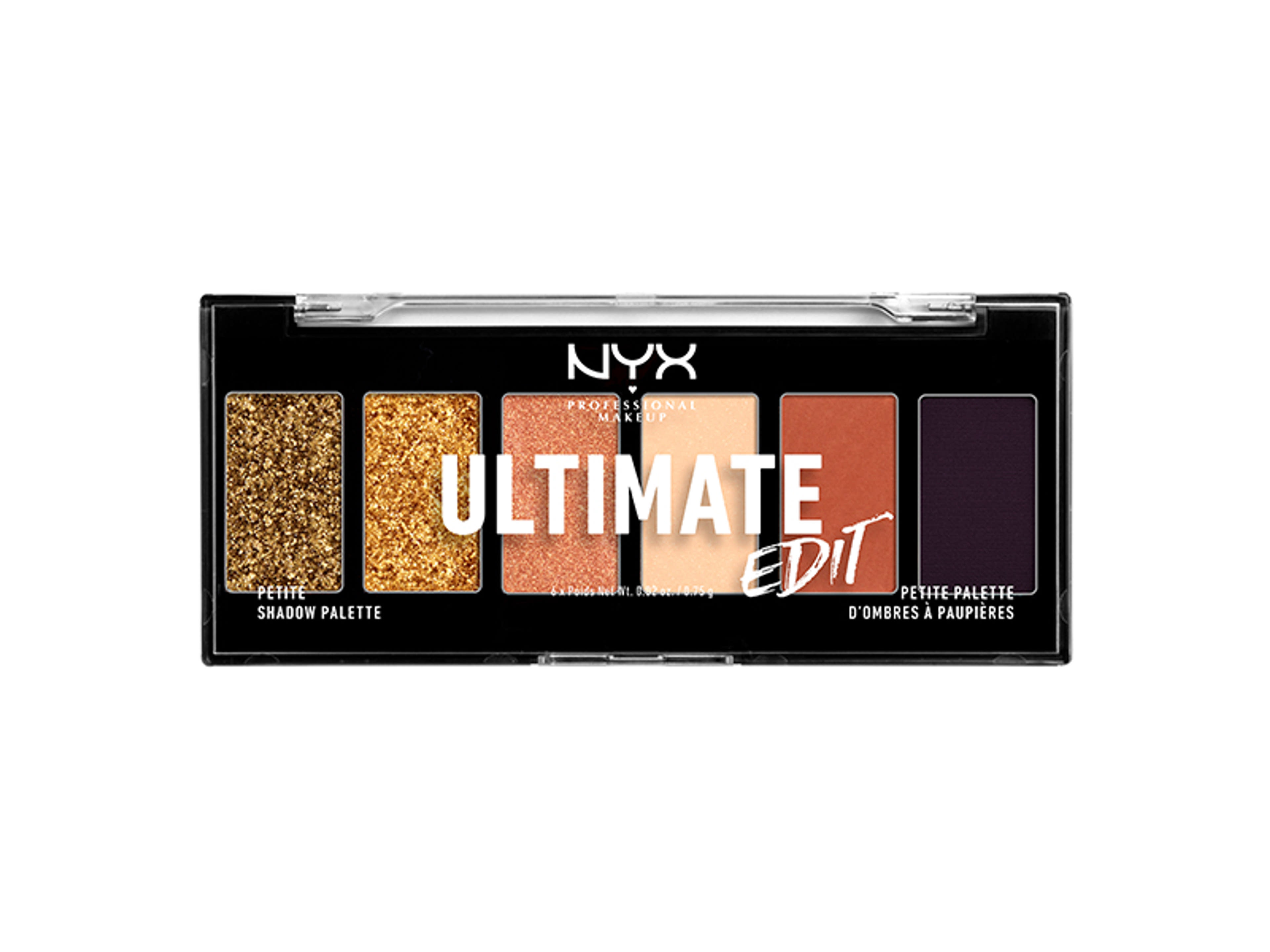 NYX Professional Makeup Ultimate Edit Petite Shadow Palette szemhéjpúder paletta, Utopia - 1 db