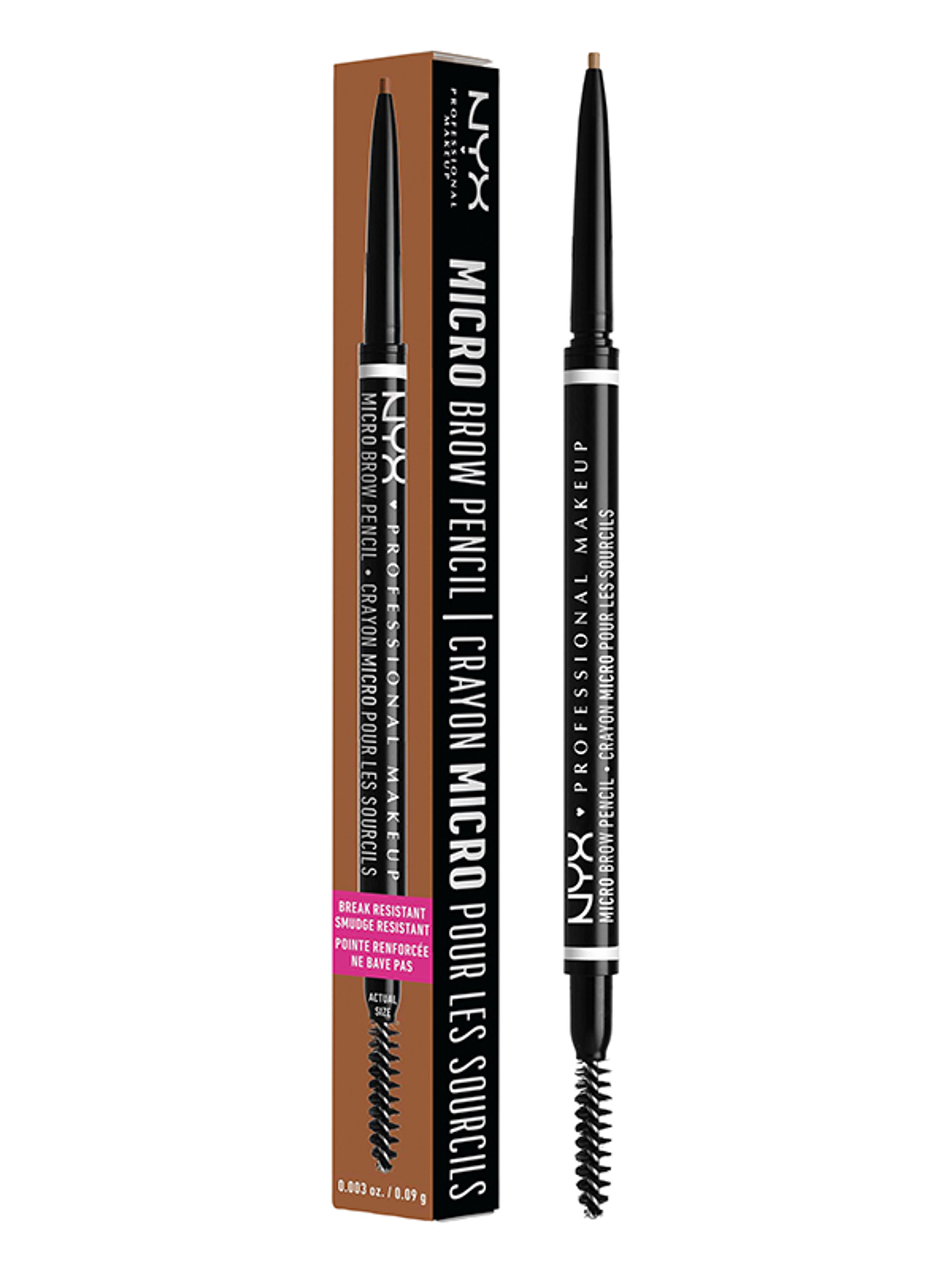 NYX Professional Makeup Micro Brow Pencil szemöldök ceruza /Rich Auburn - 1 db-2