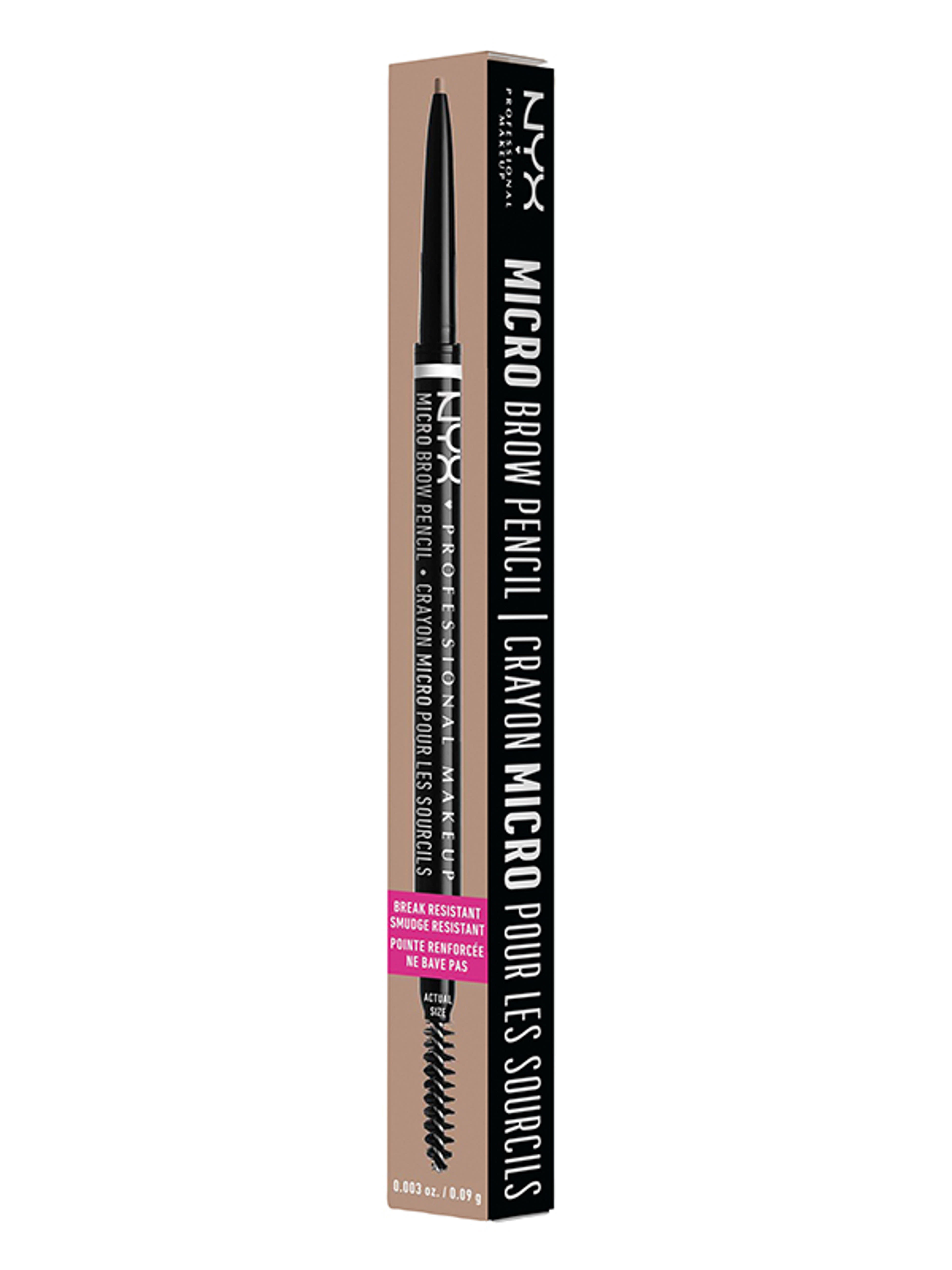 NYX Professional Makeup Micro Brow Pencil szemöldök ceruza /Cool Ash Brown - 1 db-1