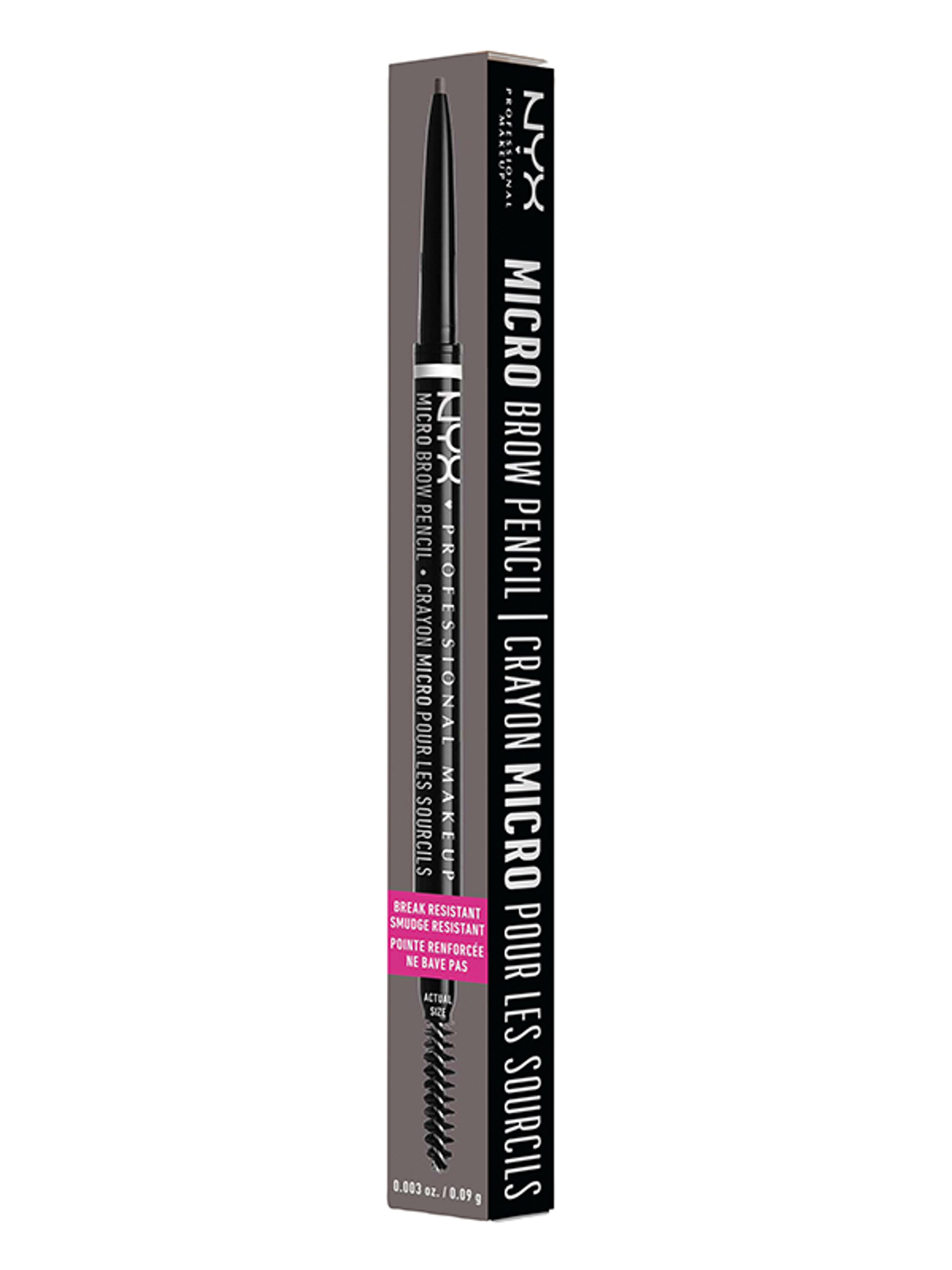 NYX Professional Makeup Micro Brow Pencil szemöldök ceruza /Grey - 1 db-1