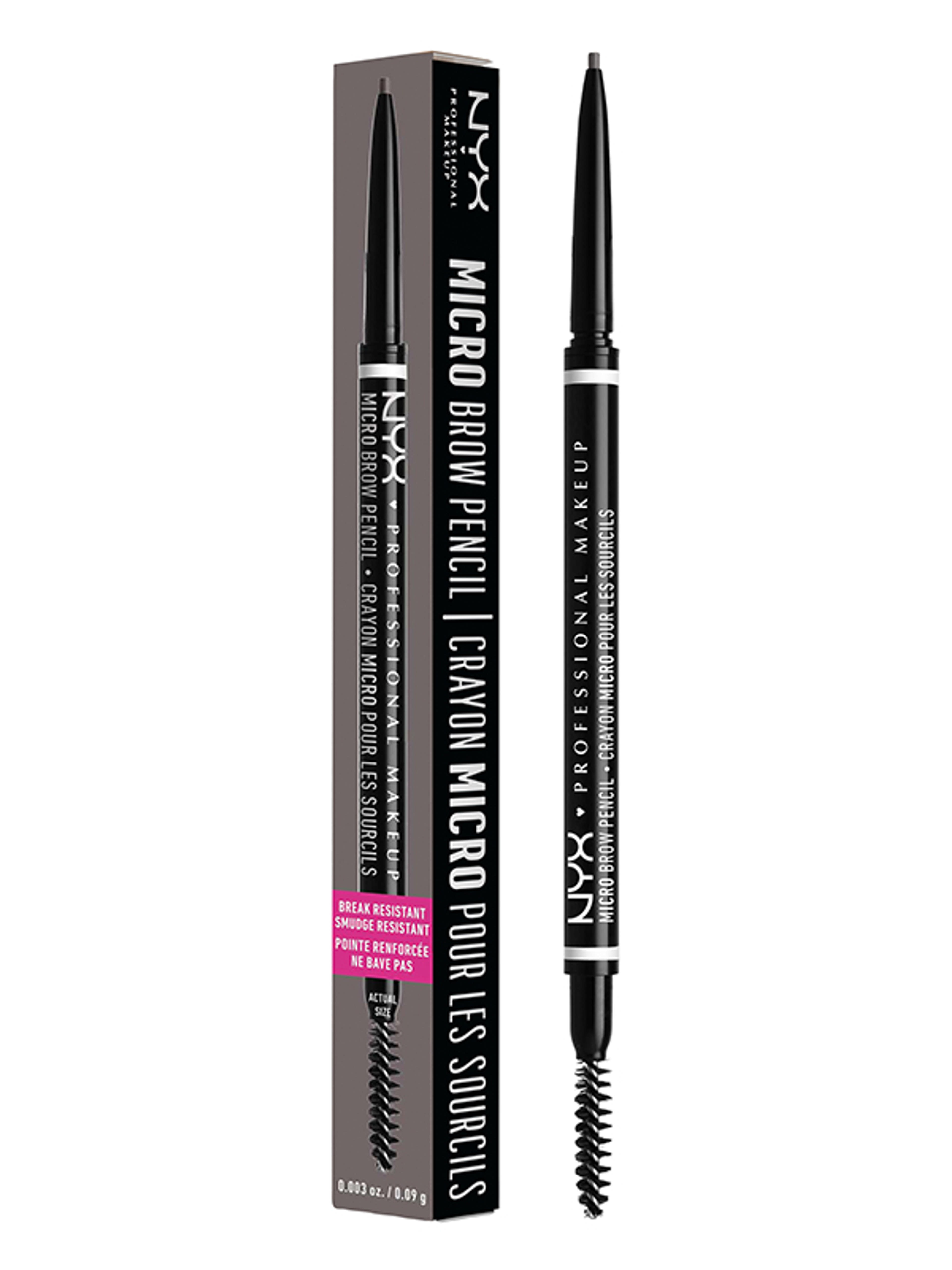 NYX Professional Makeup Micro Brow Pencil szemöldök ceruza /Grey - 1 db-2