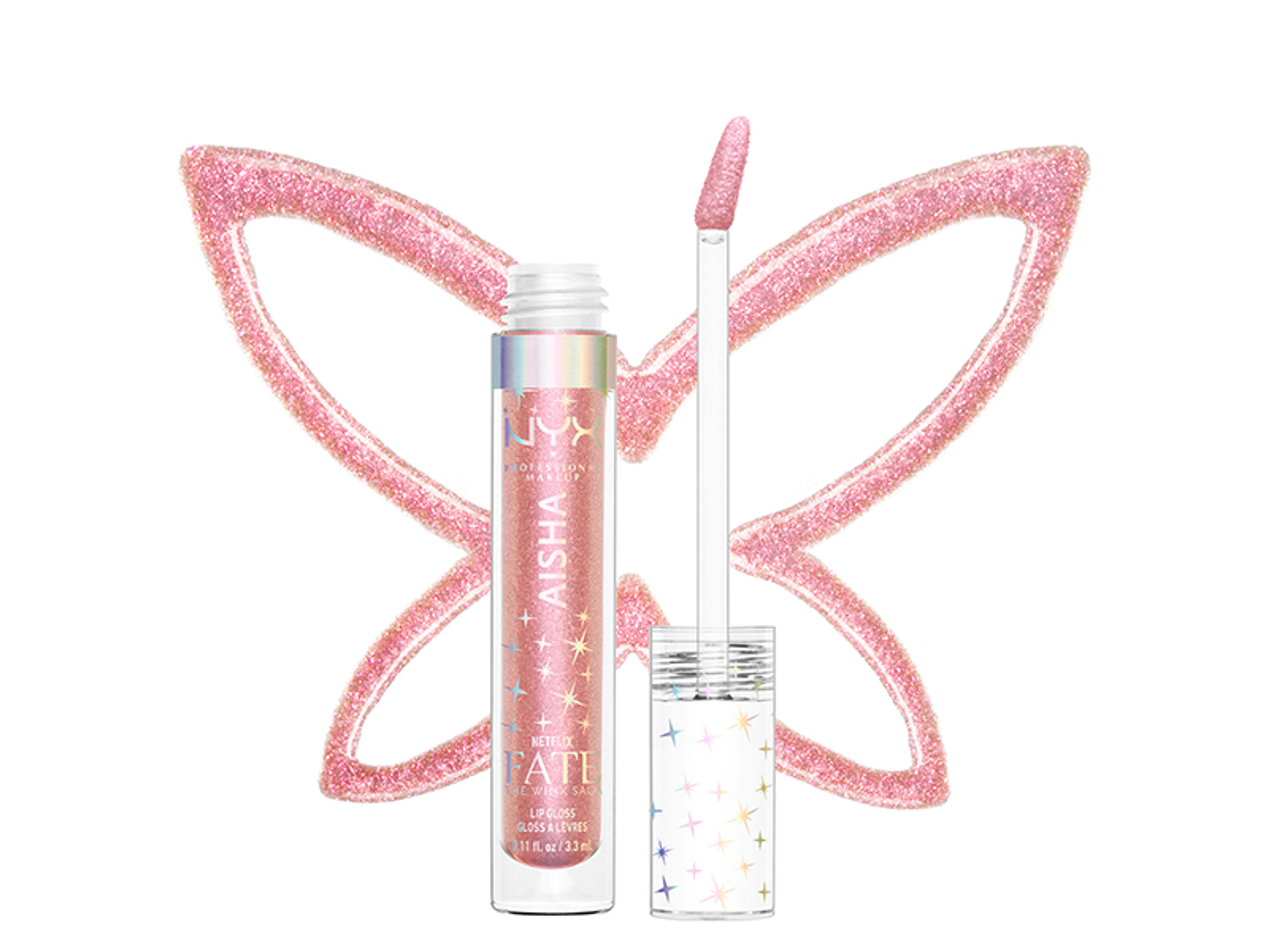 NYX Professional Makeup Fate The Winx Saga Fairy Lip Gloss ajakfény, Aisha - 1 db-3