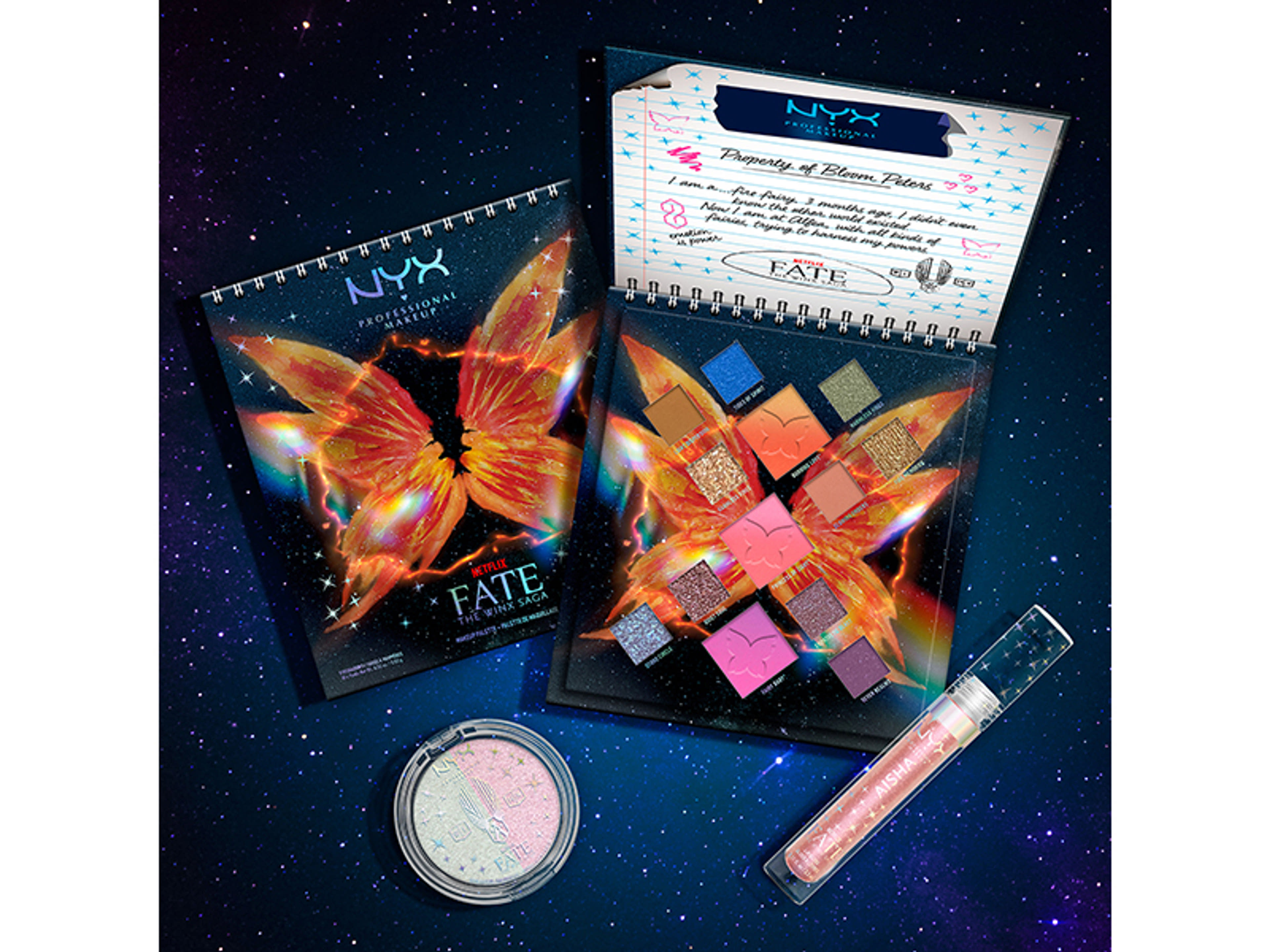 NYX Professional Makeup Fate The Winx Saga Fairy Lip Gloss ajakfény, Aisha - 1 db-6