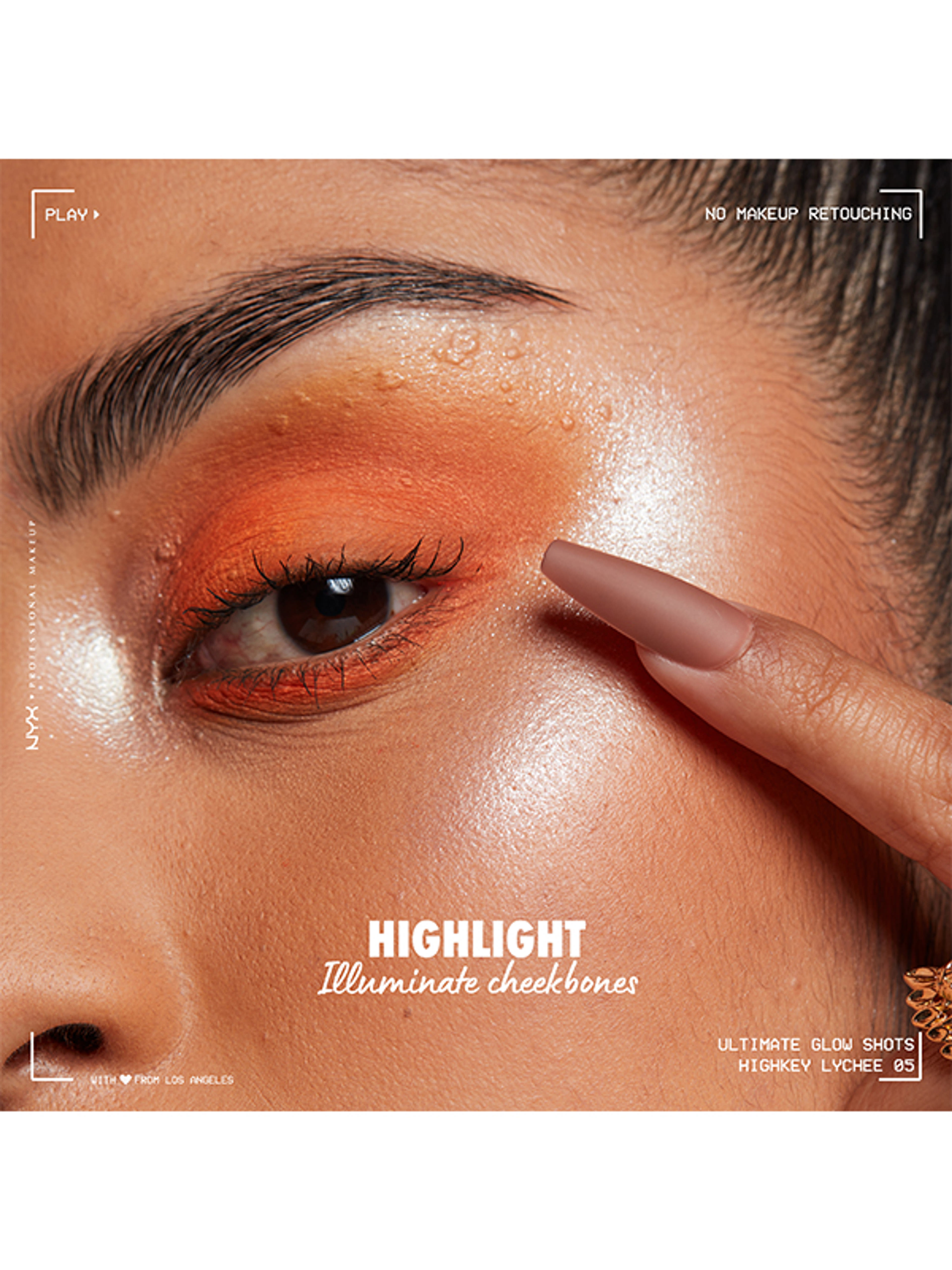 NYX Professional Makeup Ultimate Glow Shots folyékony szemhéjfesték /Highkey Lychee - 1 db-8