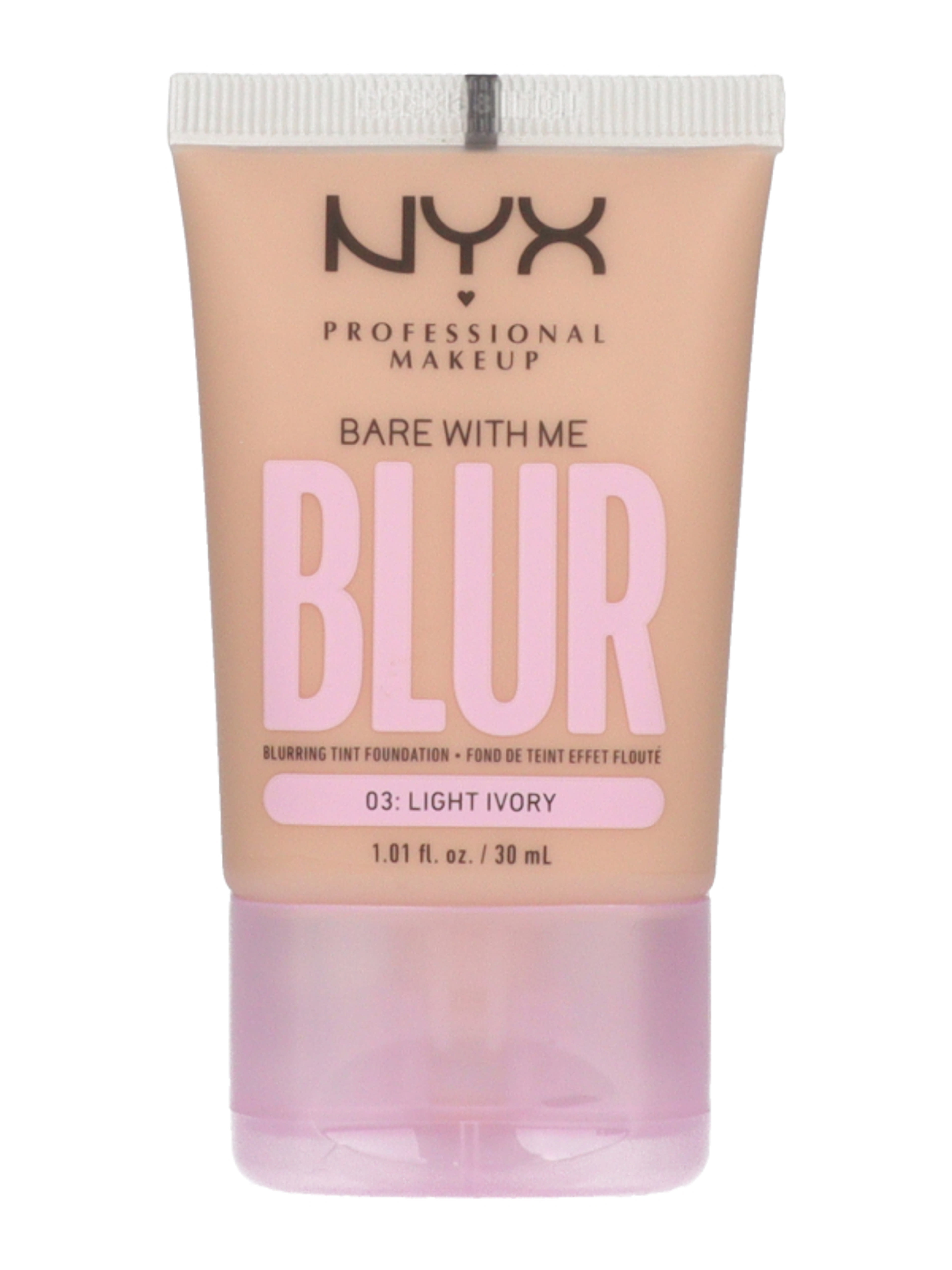 NYX Professional Makeup Bare With Me Blur alapozó /light ivory - 1 db-2