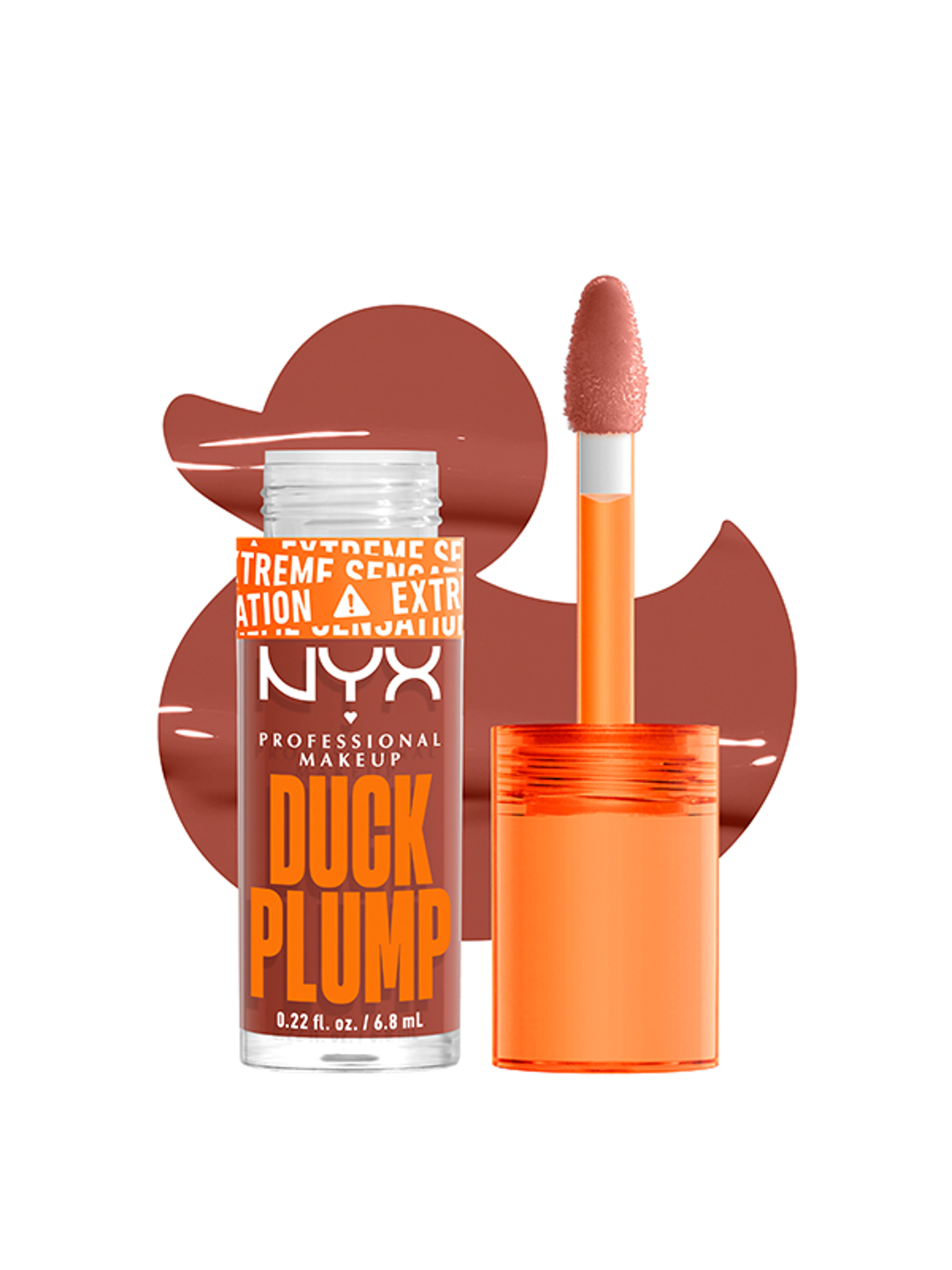 NYX Professional Makeup Duck Plump ajakfény /brown of apes - 1 db-4