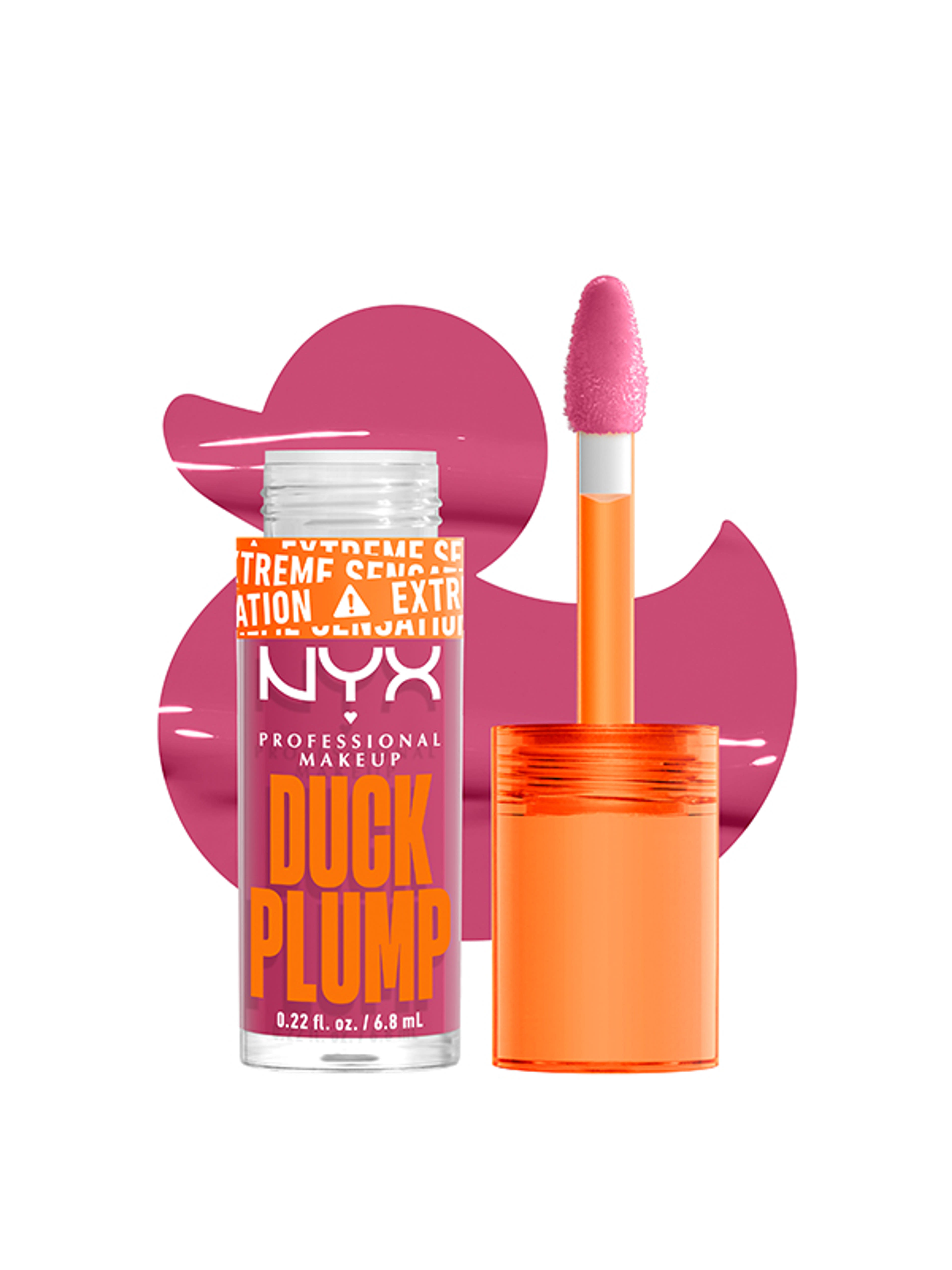 NYX Professional Makeup Duck Plump ajakfény /pick me pink - 1 db-4