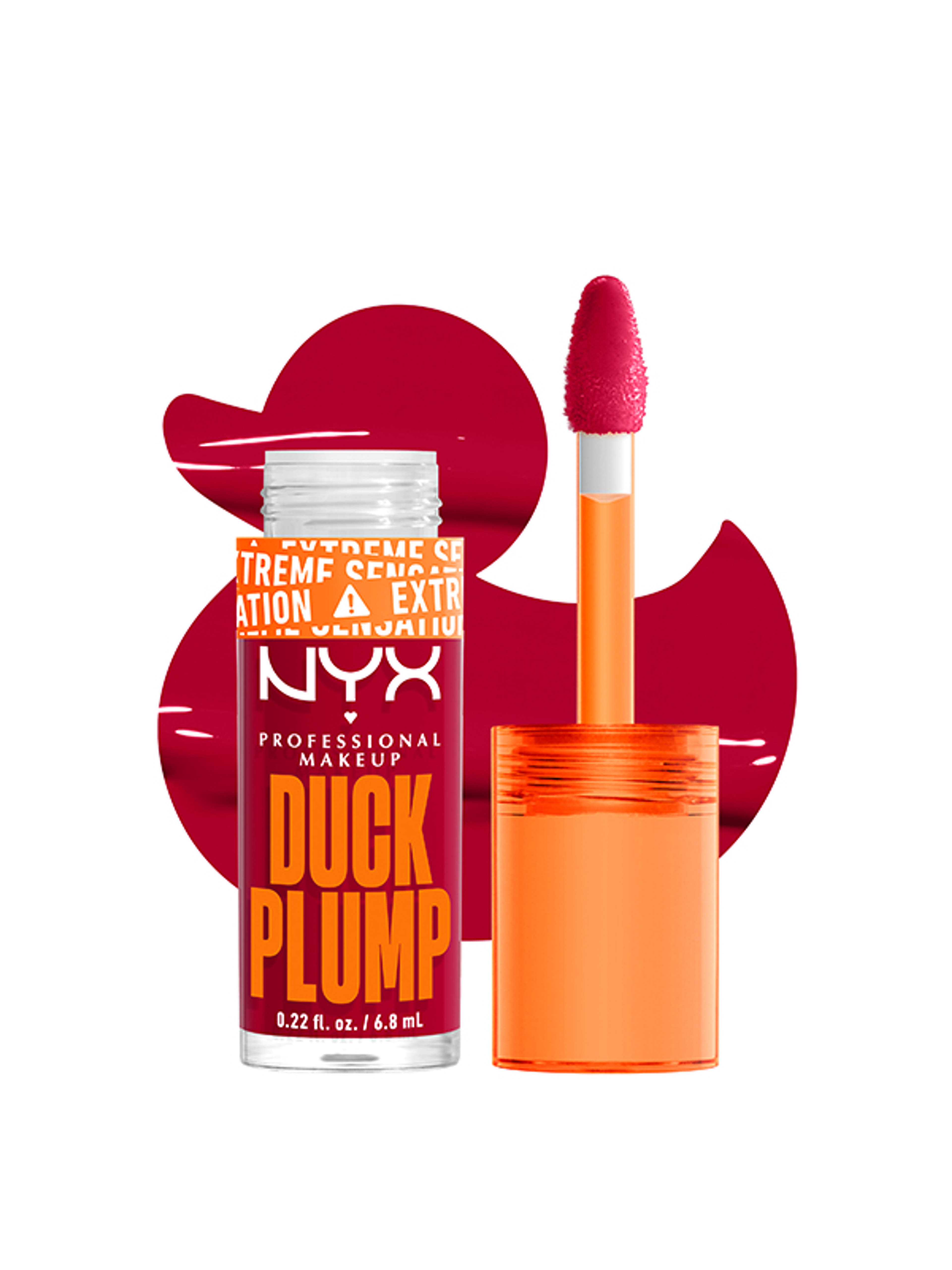 NYX Professional Makeup Duck Plump ajakfény /hall of flame - 1 db-4