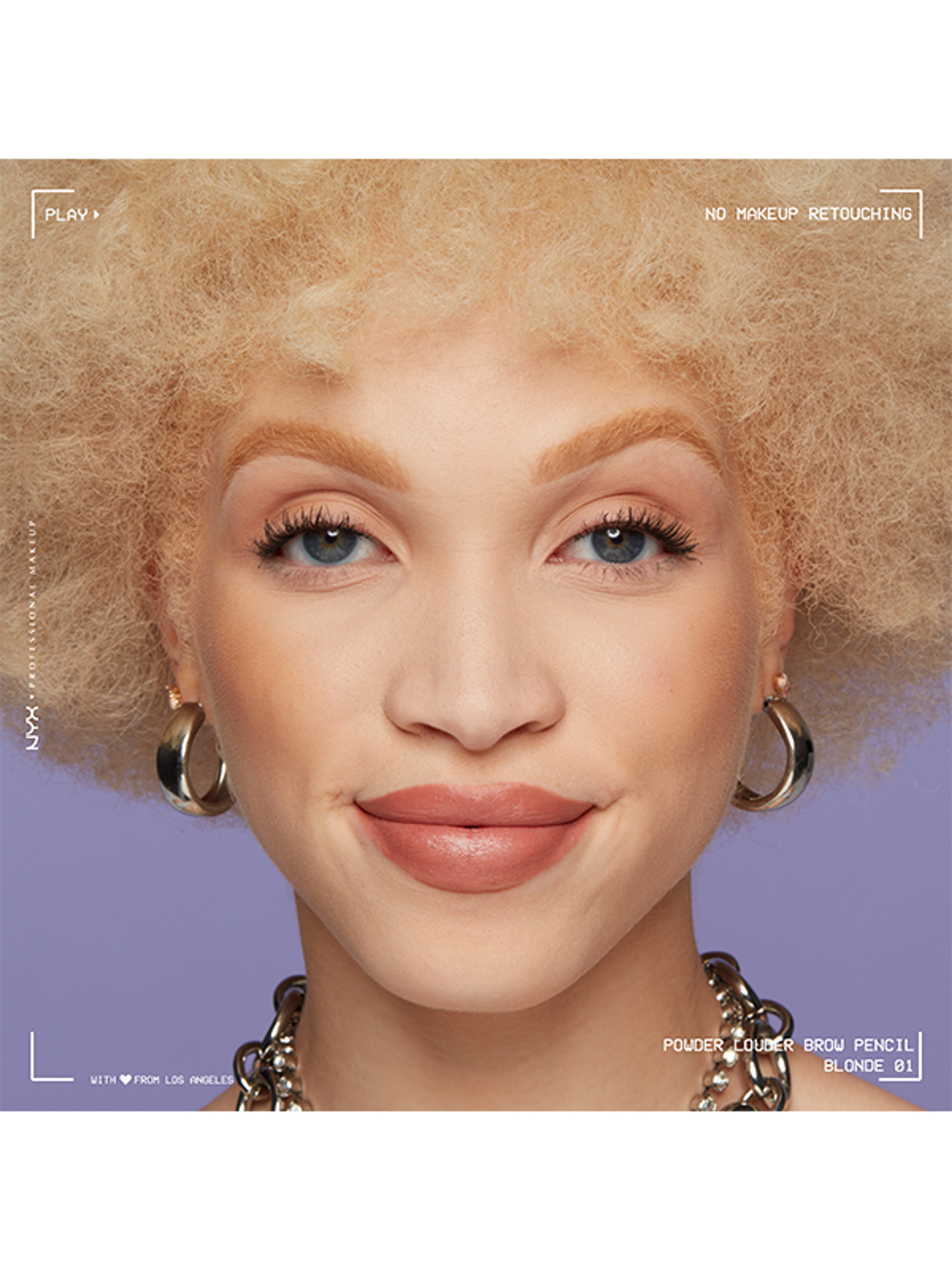 NYX Professional Makeup Powder Louder szemöldökceruza /Blonde - 1 db-9