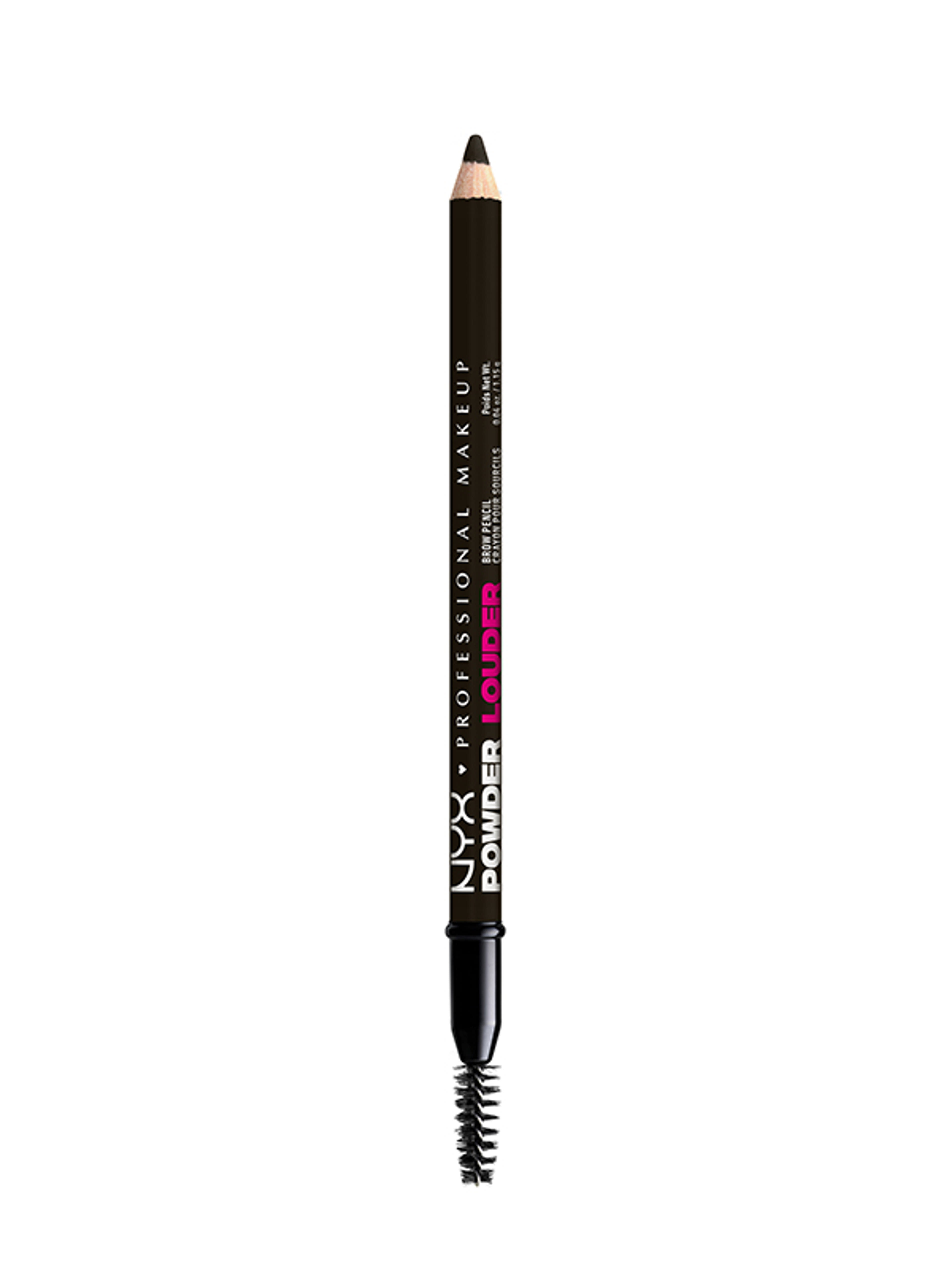 NYX Professional Makeup Powder Louder szemöldökceruza /Black - 1 db-2