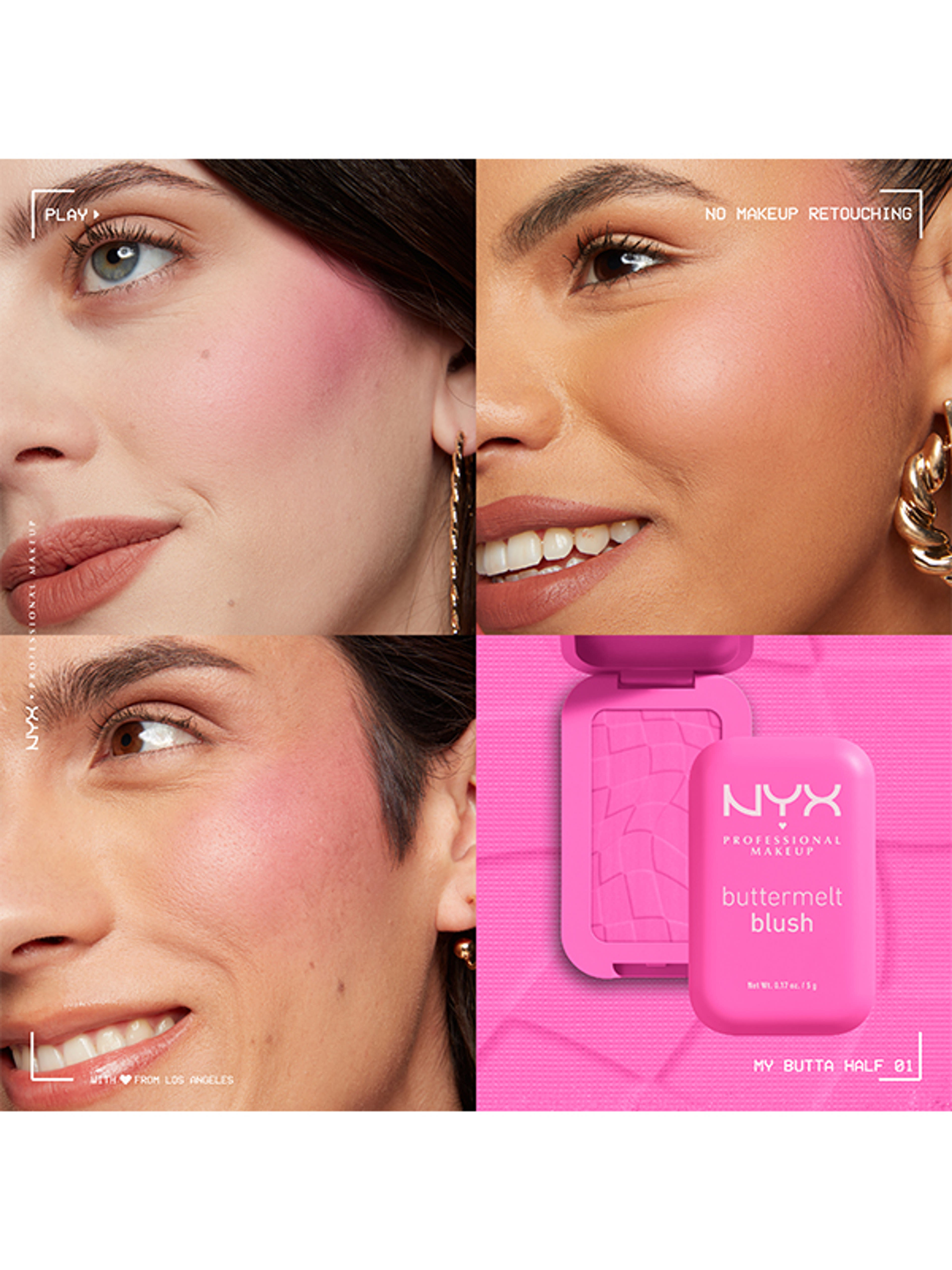 NYX Professional Makeup Buttermelt pirosító /01 My Butta Half - 1 db-8