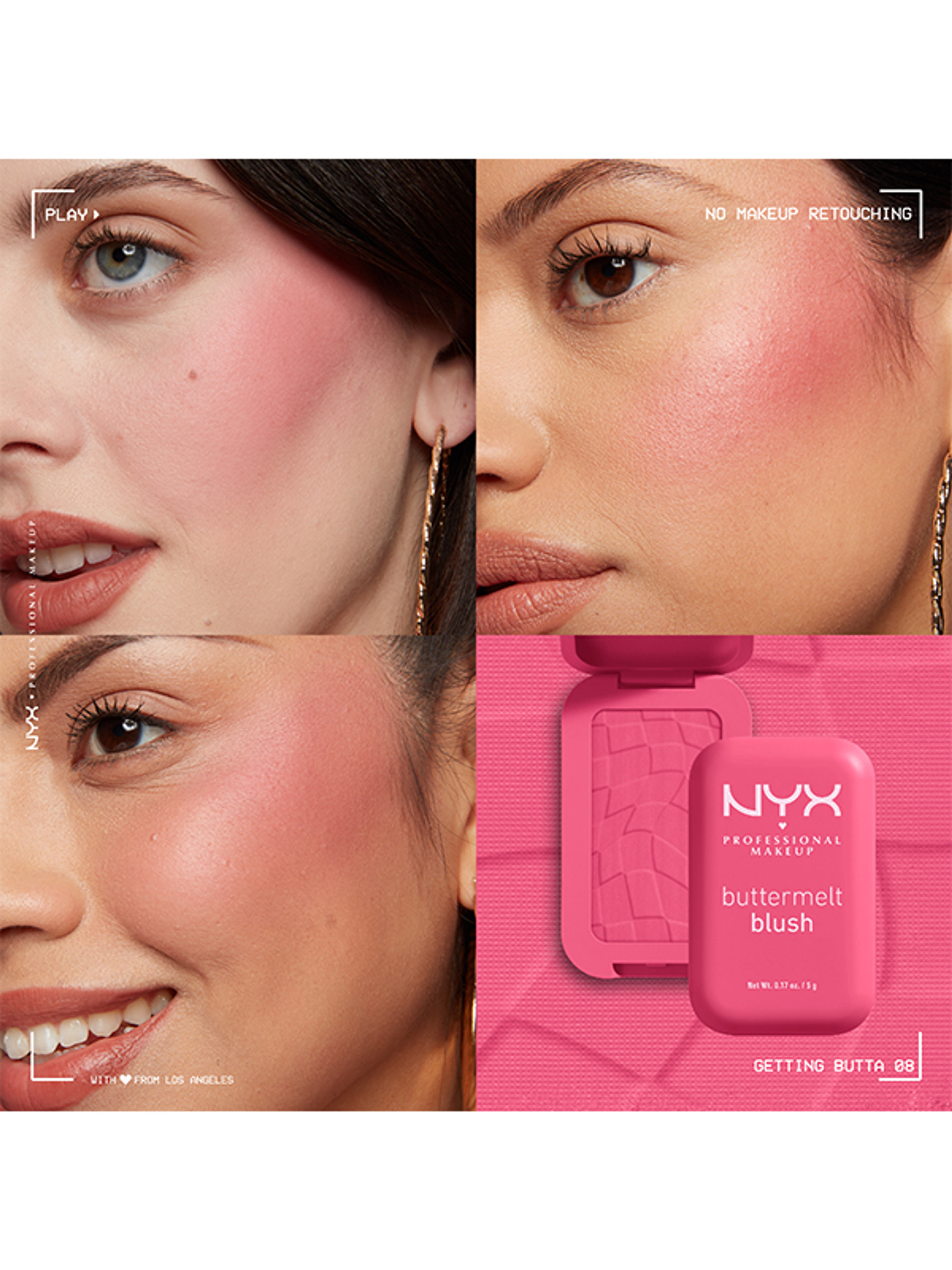 NYX Professional Makeup Buttermelt pirosító /08 Getting Butta - 1 db-9