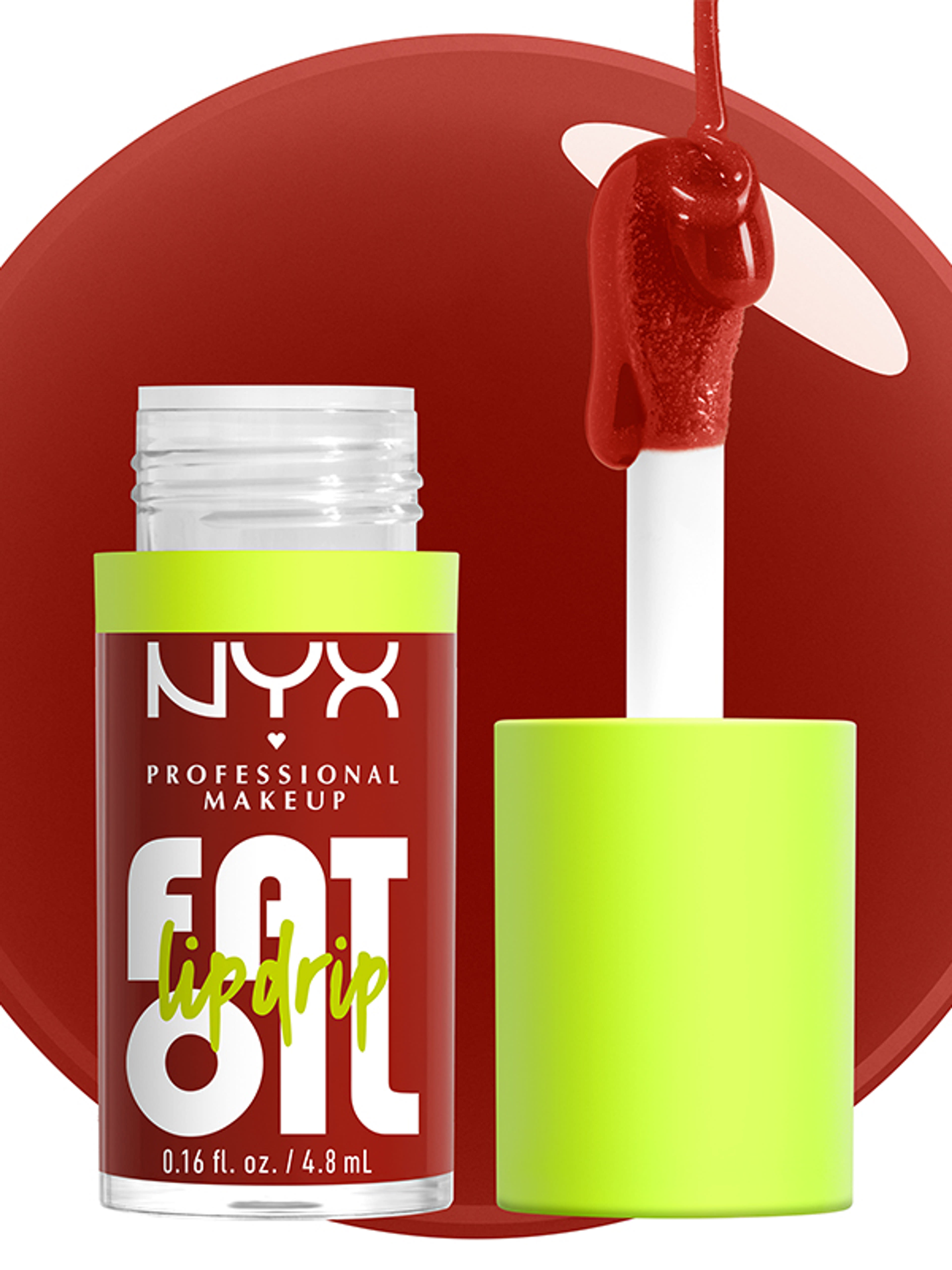 NYX Professional Makeup Fat Oil Lip Drip ajakápoló olaj /Losin' Cone-Trol - 1 db-3
