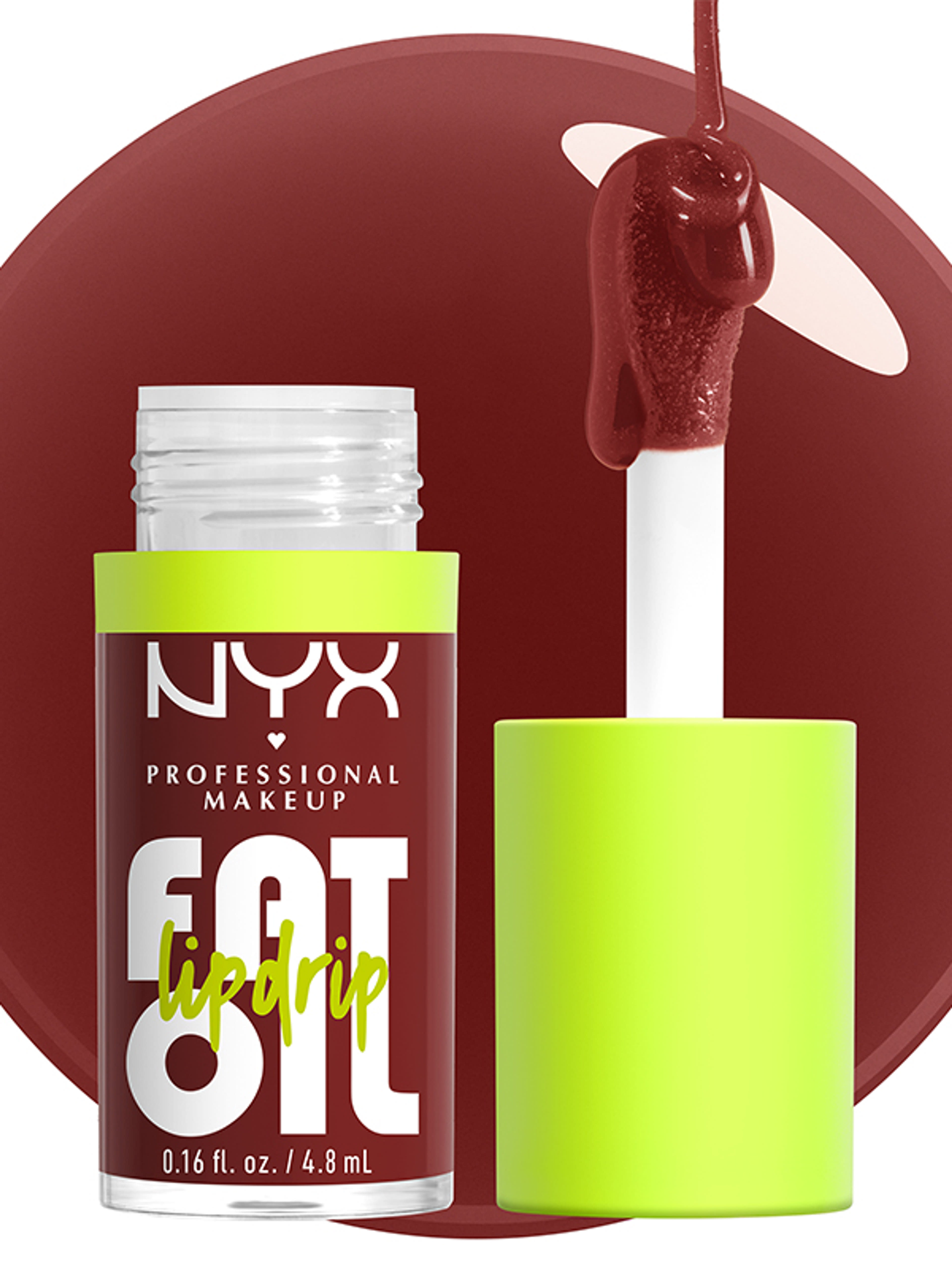 NYX Professional Makeup Fat Oil Lip Drip ajakápoló olaj /Inside Scoop - 1 db-3