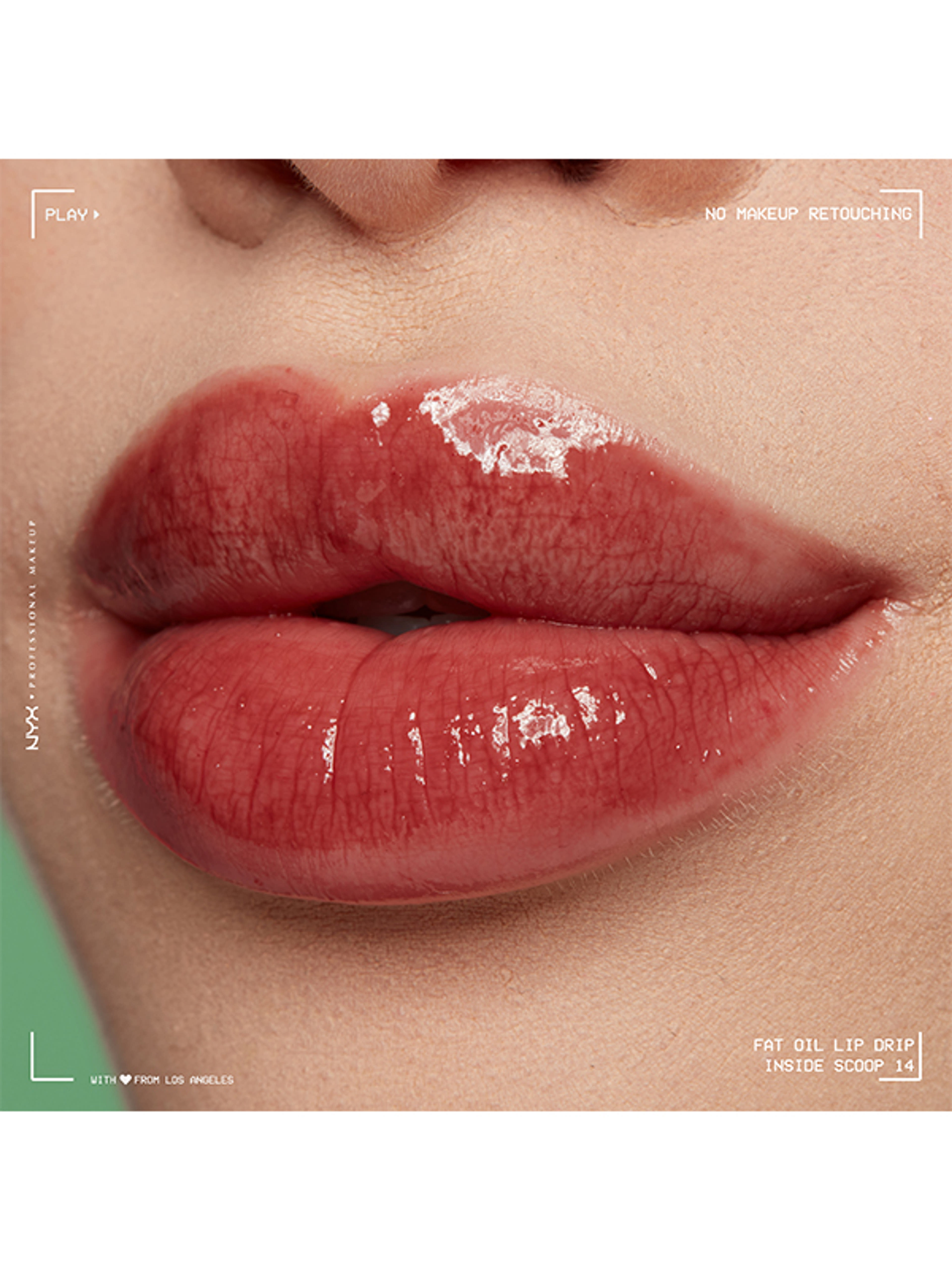 NYX Professional Makeup Fat Oil Lip Drip ajakápoló olaj /Inside Scoop - 1 db-7