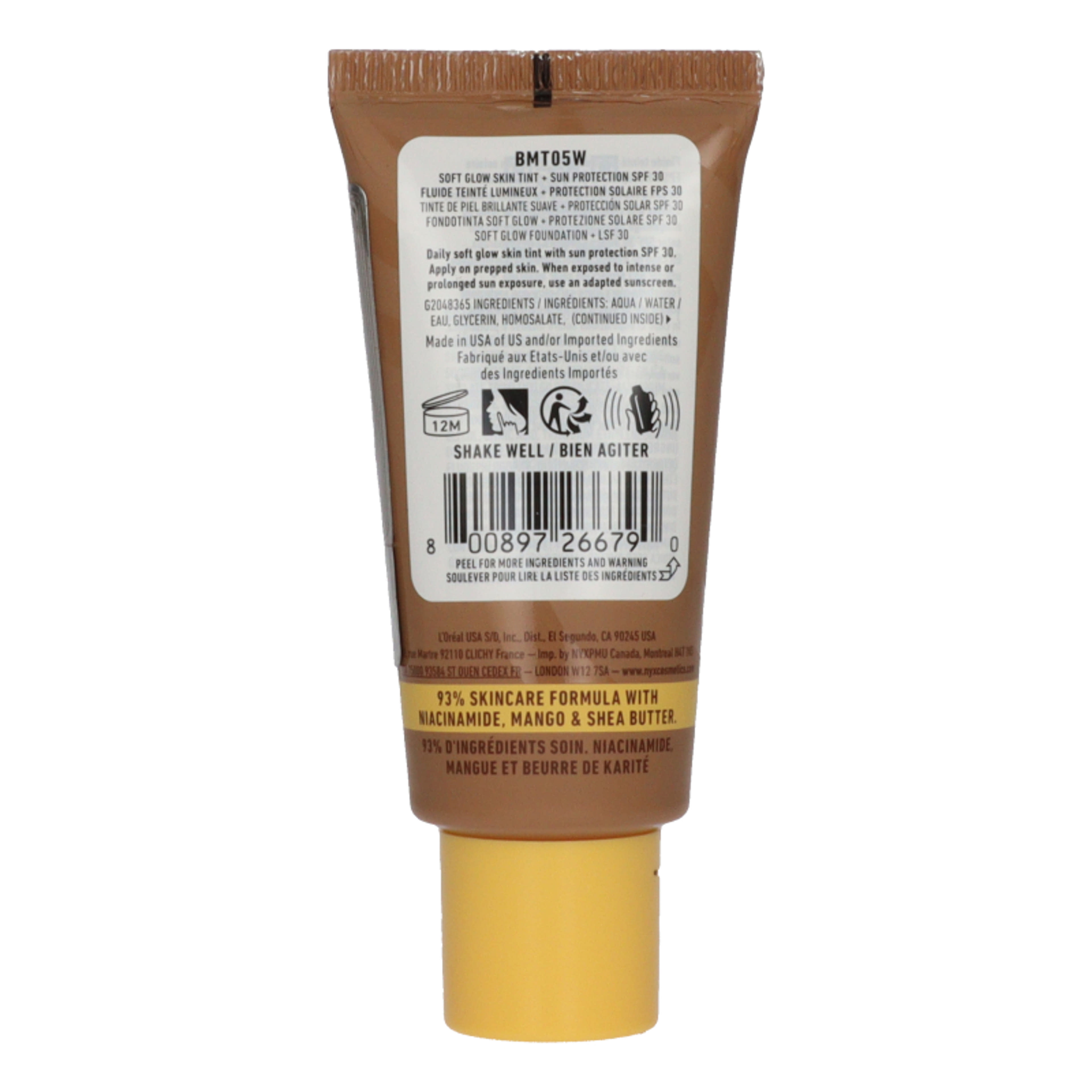 NYX Professional Makeup Buttermelt alapozó SPF30 /Chai Butta - 1 db-3